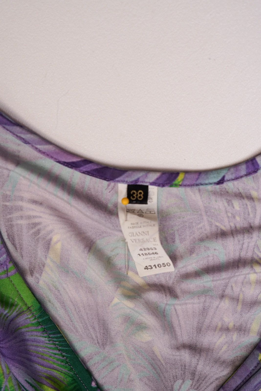 Versace Versace Floral Purple Top & Skirt Set Size ONE SIZE - 8 Thumbnail