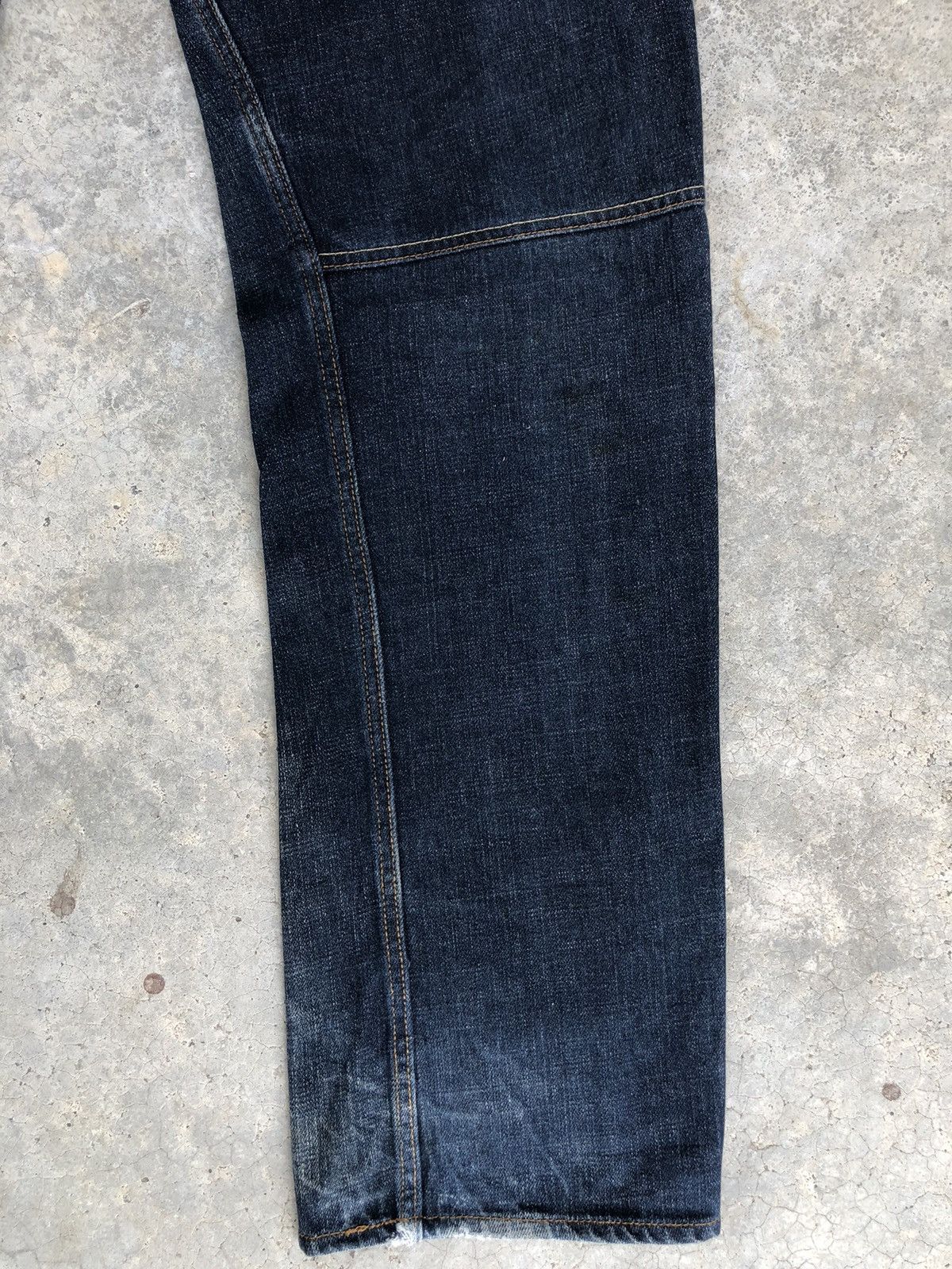 Hysteric Glamour Japanese Dominate Handcrafted Double Waist Distressed Jeans Size US 33 - 12 Thumbnail
