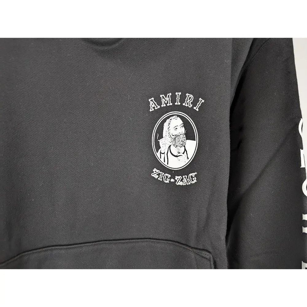 Amiri o1rshd1 Amiri x Zig Zag Hoodie in Black Size US S / EU 44-46 / 1 - 4 Thumbnail