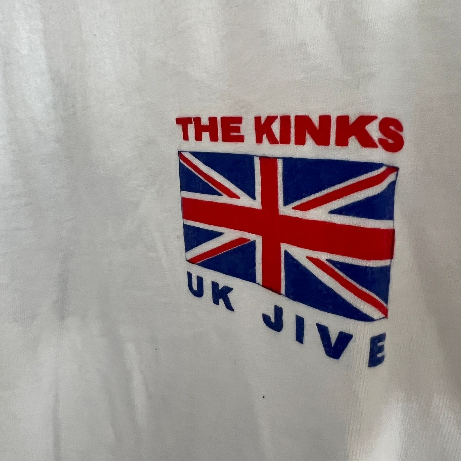 Hanes VTG The Kinks UK Jive Men's White T-Shirt XL 22x28 Size US XL / EU 56 / 4 - 4 Thumbnail