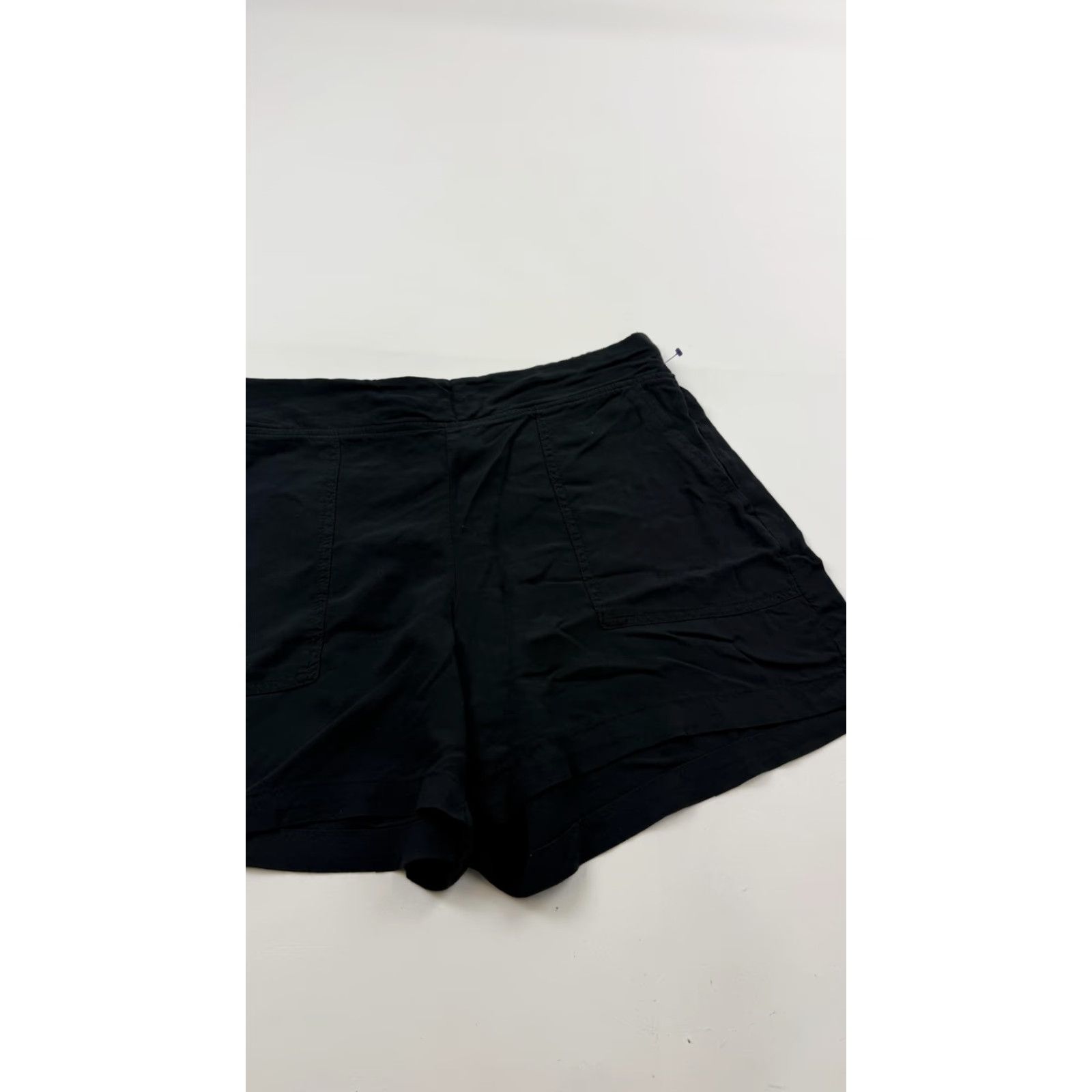 Wildfox Wildfox Shorts Womens Medium Black Elastic Waist Rayon Lounge Casual Pockets Size 32" / US 10 / IT 46 - 3 Thumbnail