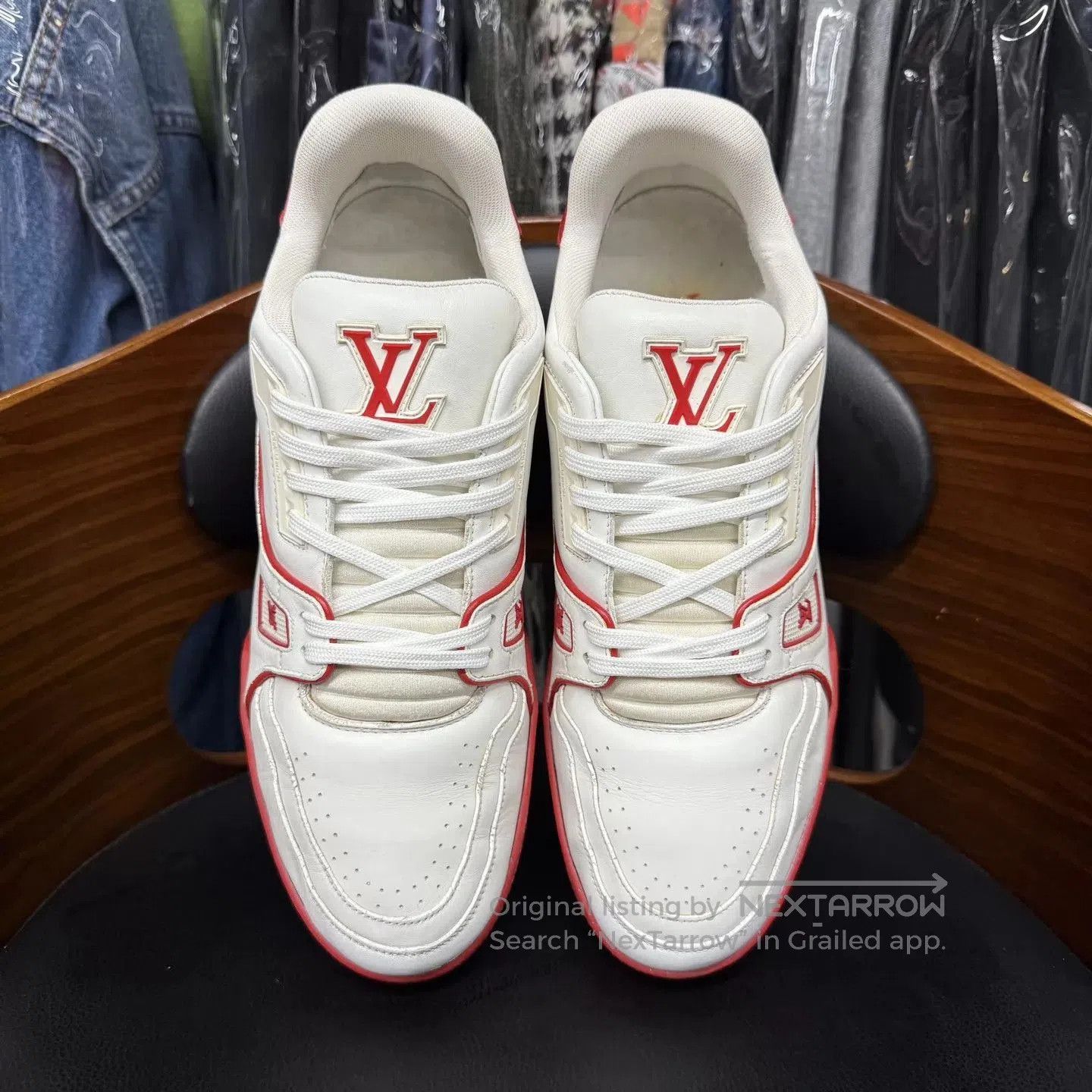 Louis Vuitton White Low. Size US 9 / EU 42 - 5 Thumbnail