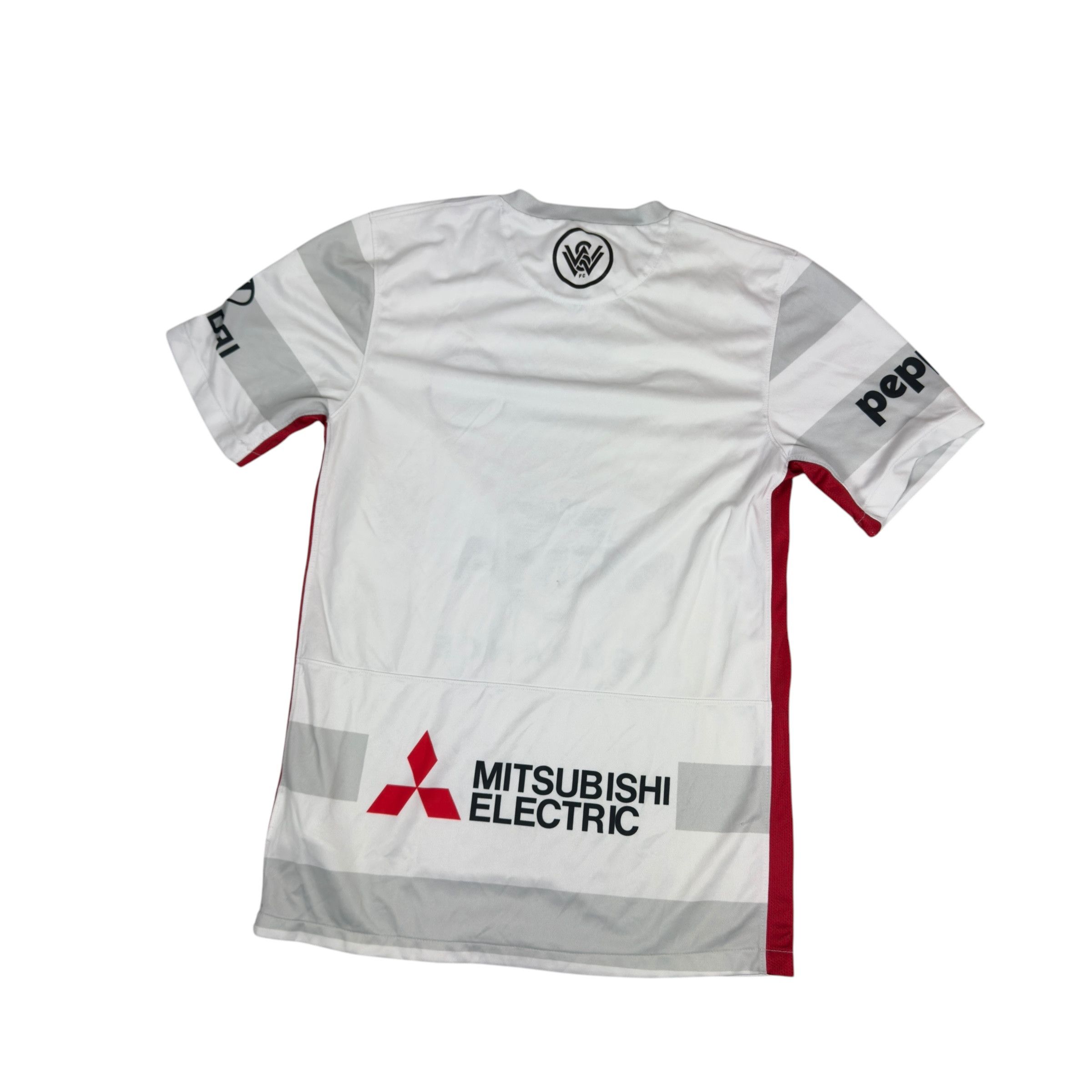 Nike Nike Men White Gray Western Sydney Wanderers FC Jersey Small Size US S / EU 44-46 / 1 - 4 Thumbnail