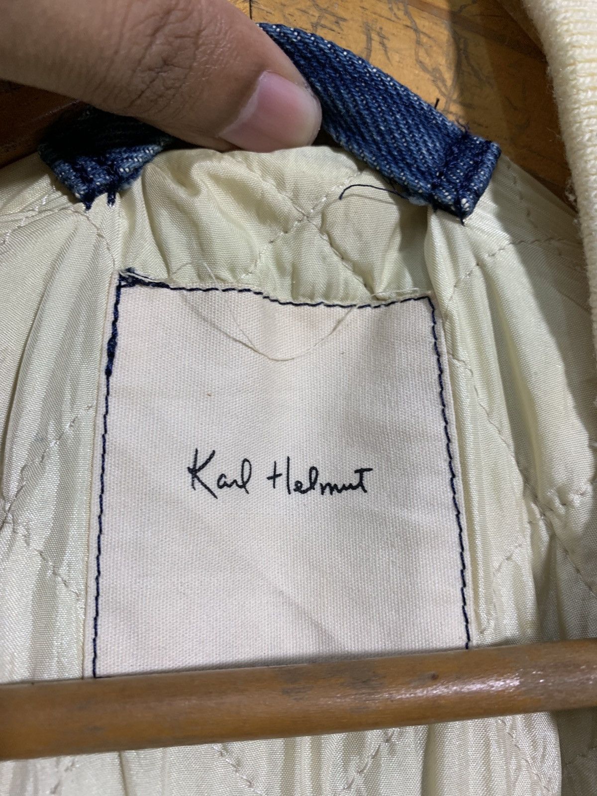 Karl Helmut 🔥KARL HELMUT DENIM BOMBERS JACKET PARACHUTE Size US L / EU 52-54 / 3 - 10 Thumbnail