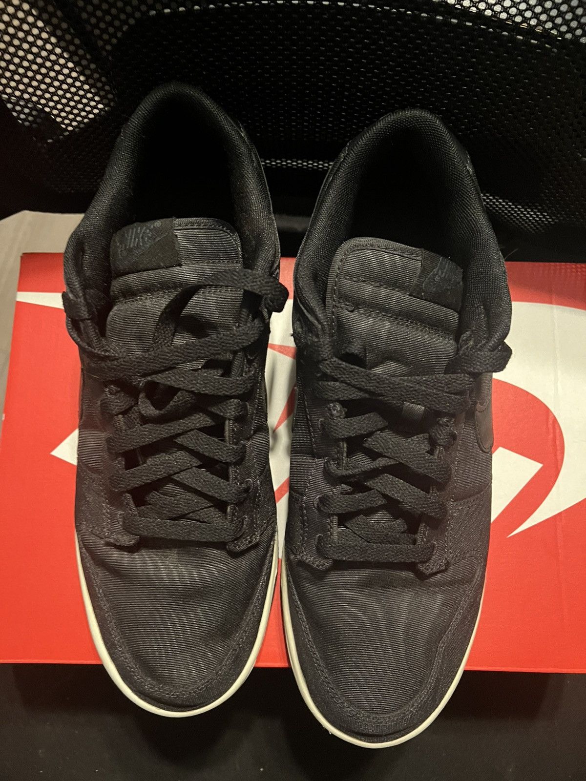 Nike Nike black canvas dunk Size US 10.5 / EU 43-44 - 3 Thumbnail