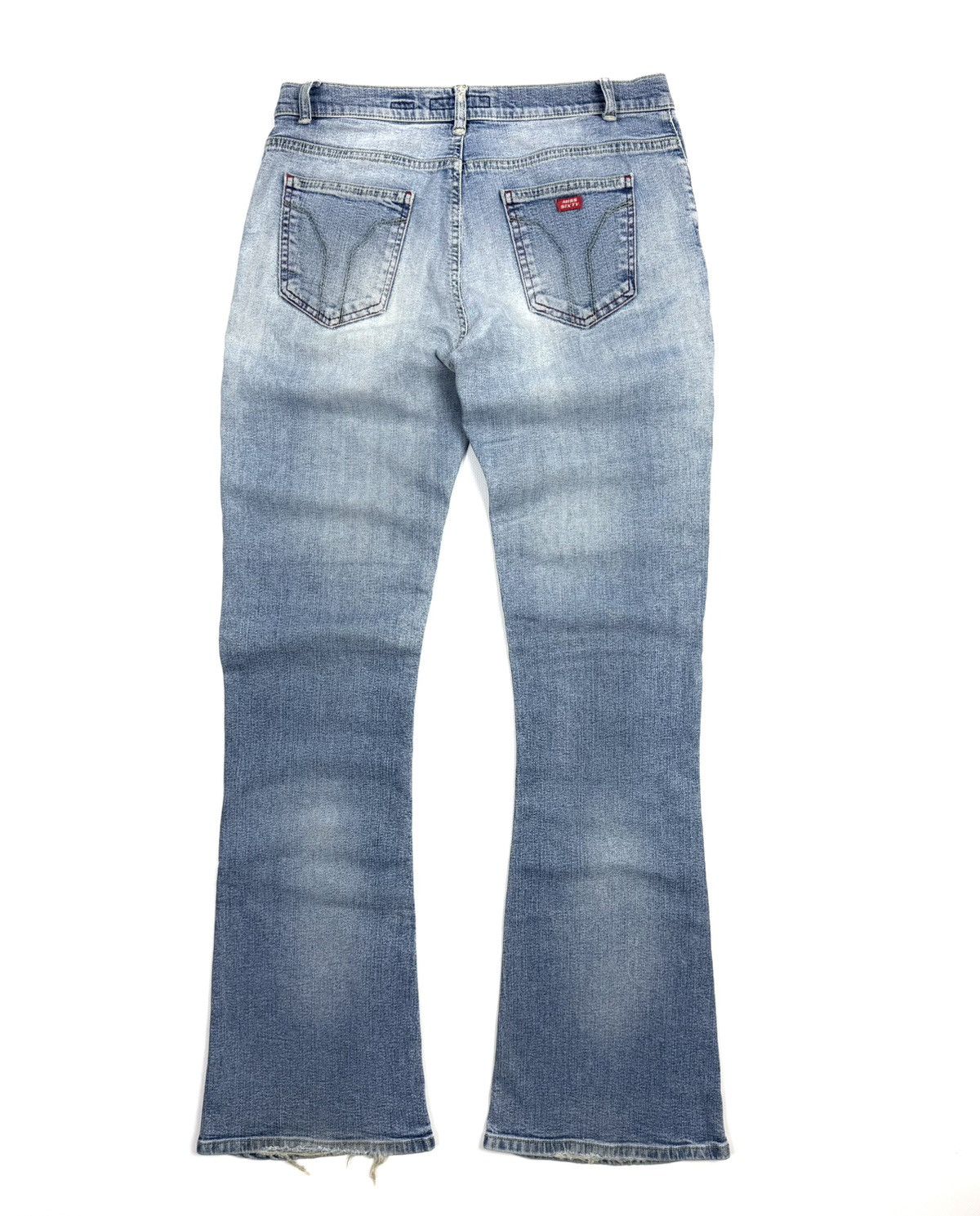 Miss Sixty Rare Miss Sixty Y2K Flared Jeans Blue Vintage 31 Faded Denim Size 31" - 2 Thumbnail