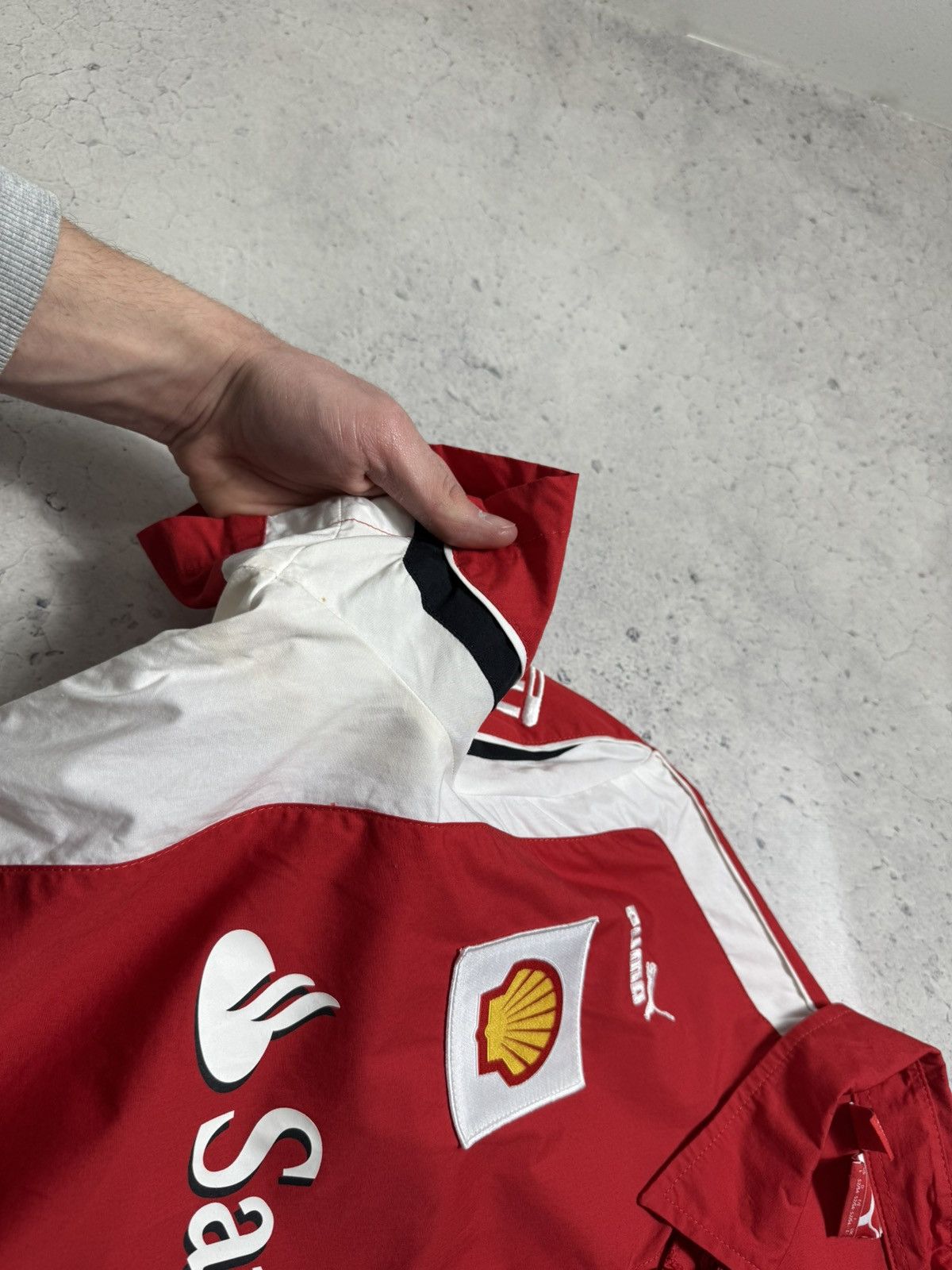 Puma Puma Ferrari Racing Vintage Button Up Shirt Size L Red Size US L / EU 52-54 / 3 - 14 Thumbnail