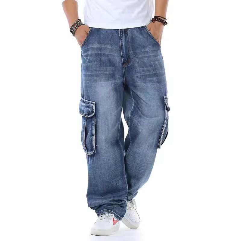 Jean Multi-pocket Wide Loose Jeans Size US 30 / EU 46 - 2 Thumbnail