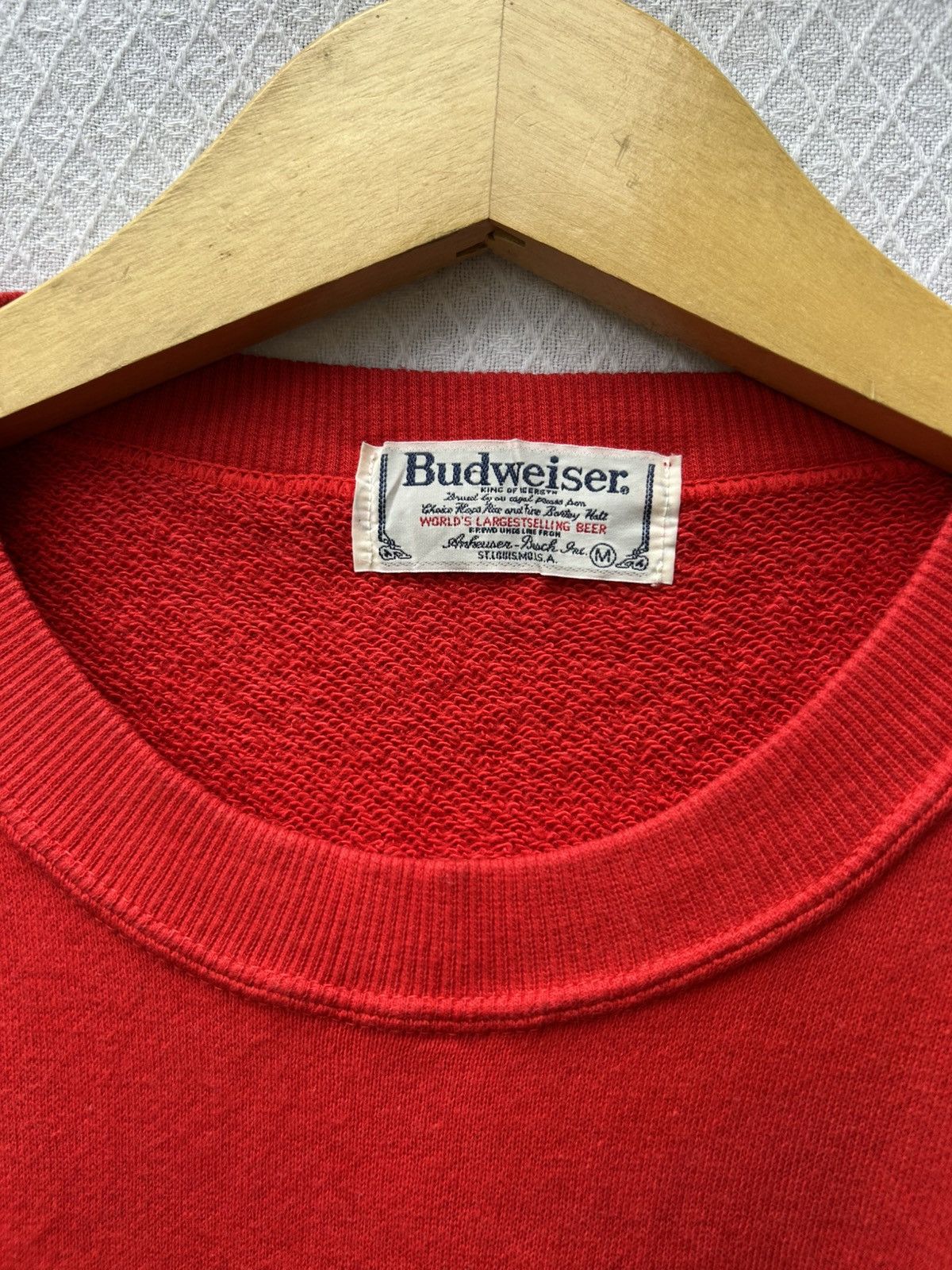 Budweiser × Other × Vintage 90s Vintage Budweiser King of Beers SweatShirt Size US L / EU 52-54 / 3 - 7 Thumbnail