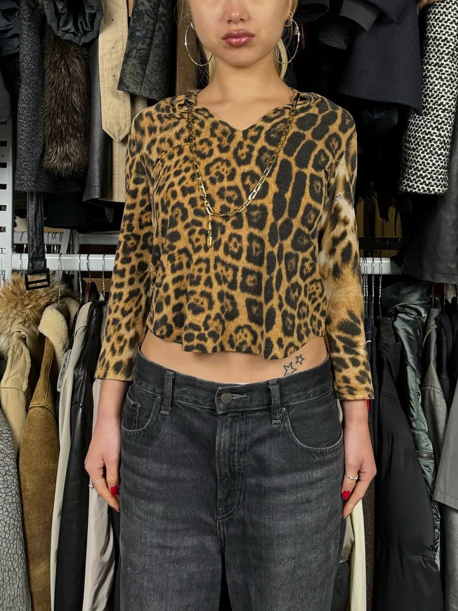Roberto Cavalli FW2006 Roberto Cavalli Leopard & Chain Top Size S / US 4 / IT 40 - 2 Thumbnail