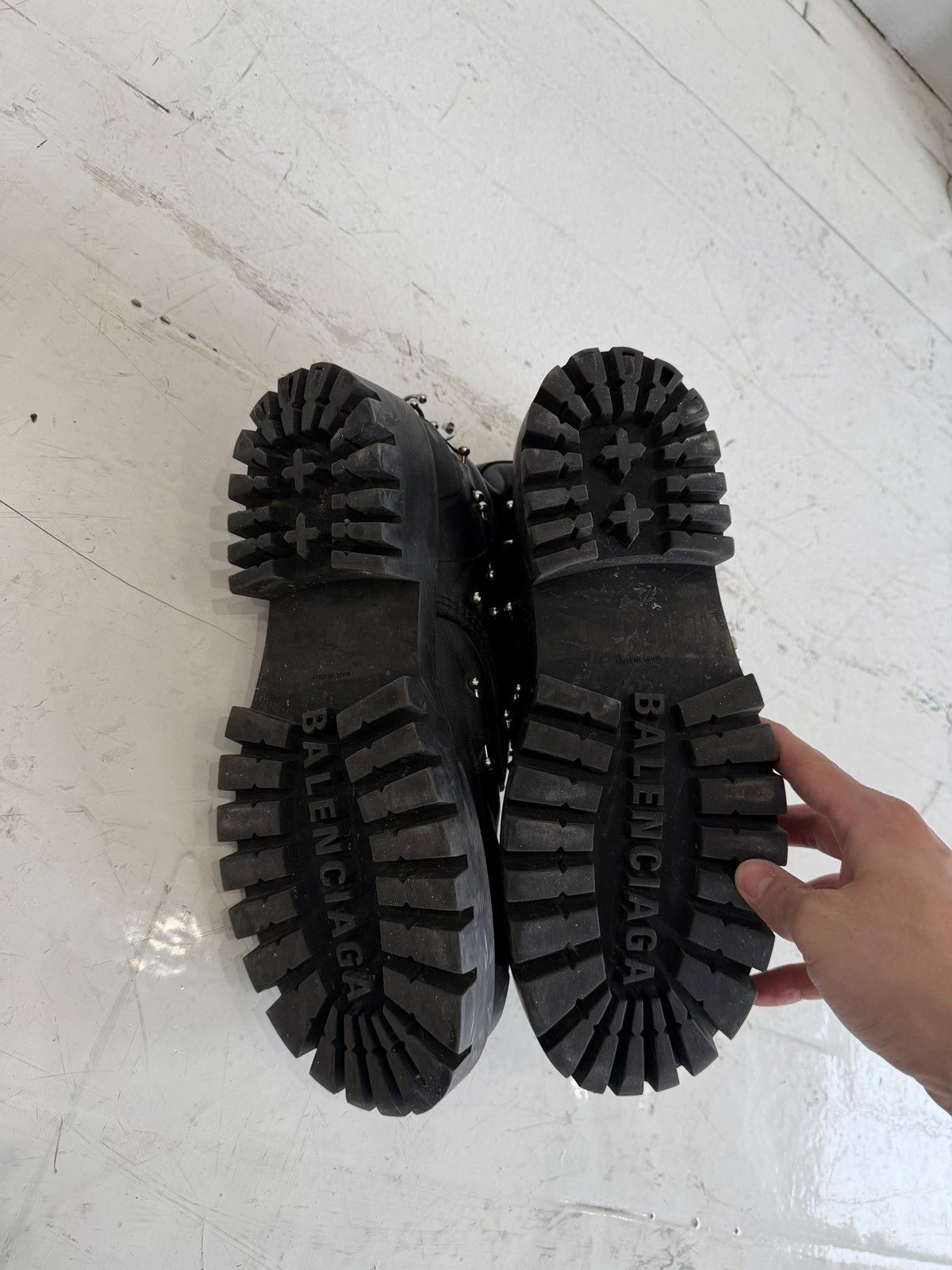 Balenciaga BALENCIAGA PIERCED STRIKE BOOTS Size US 11 / EU 44 - 5 Thumbnail