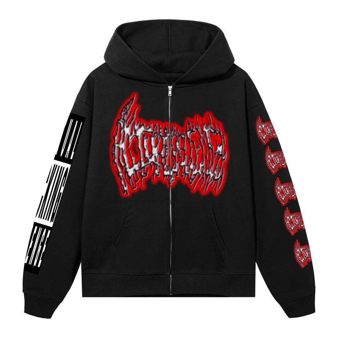 Revenge Revenge x Actual Hate - Red Room Zip Up hoodie Size US L / EU 52-54 / 3 - 4 Thumbnail