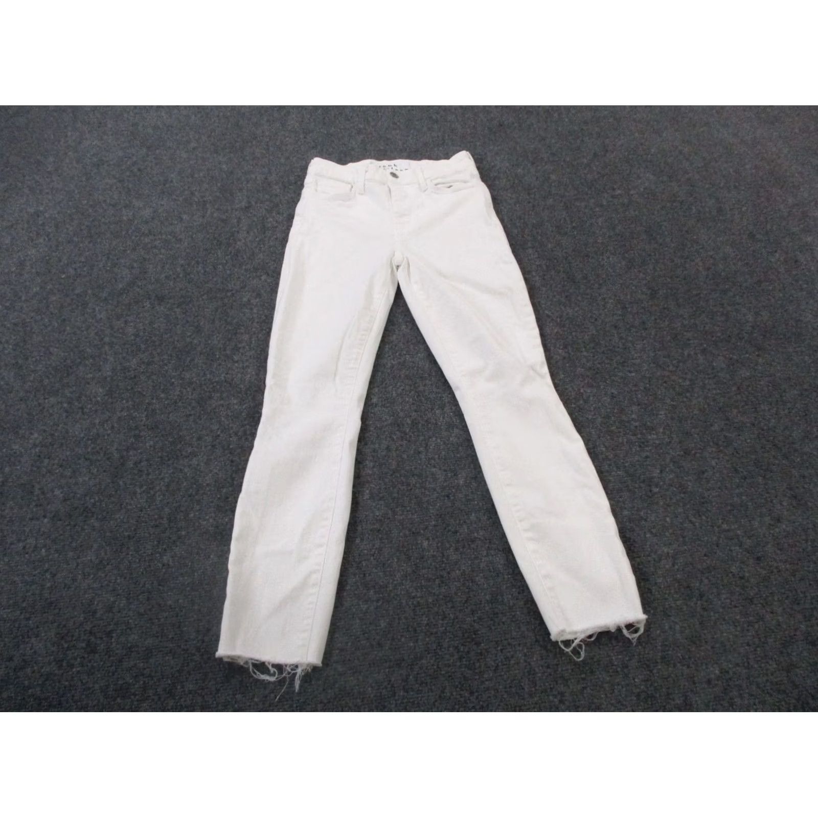 Frank & Eileen Frank Eileen Jeans Women 25 White Denim Skinny Sligo Preppy USA Made Stretch Size 42" / US 20 - 2 Thumbnail