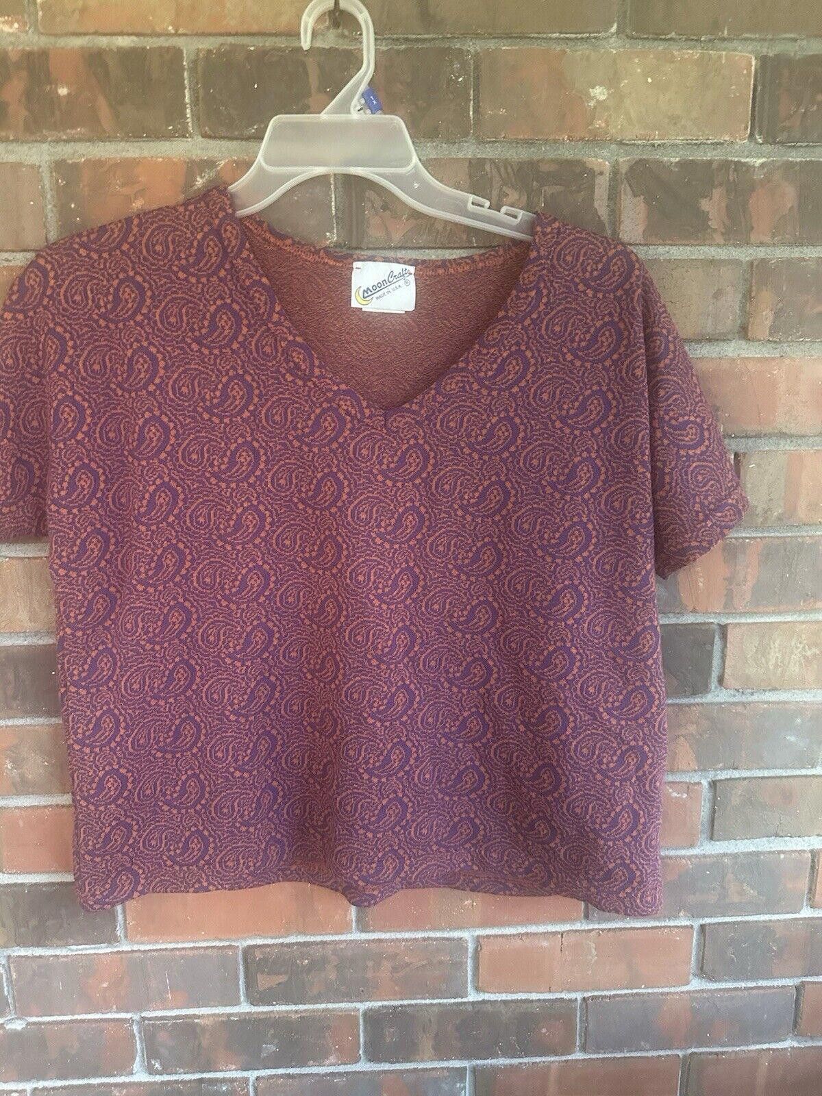 Designer Vintage Mooncraft Crop Top Size XL Waist Length Size XL / US 12-14 / IT 48-50 - 2 Thumbnail