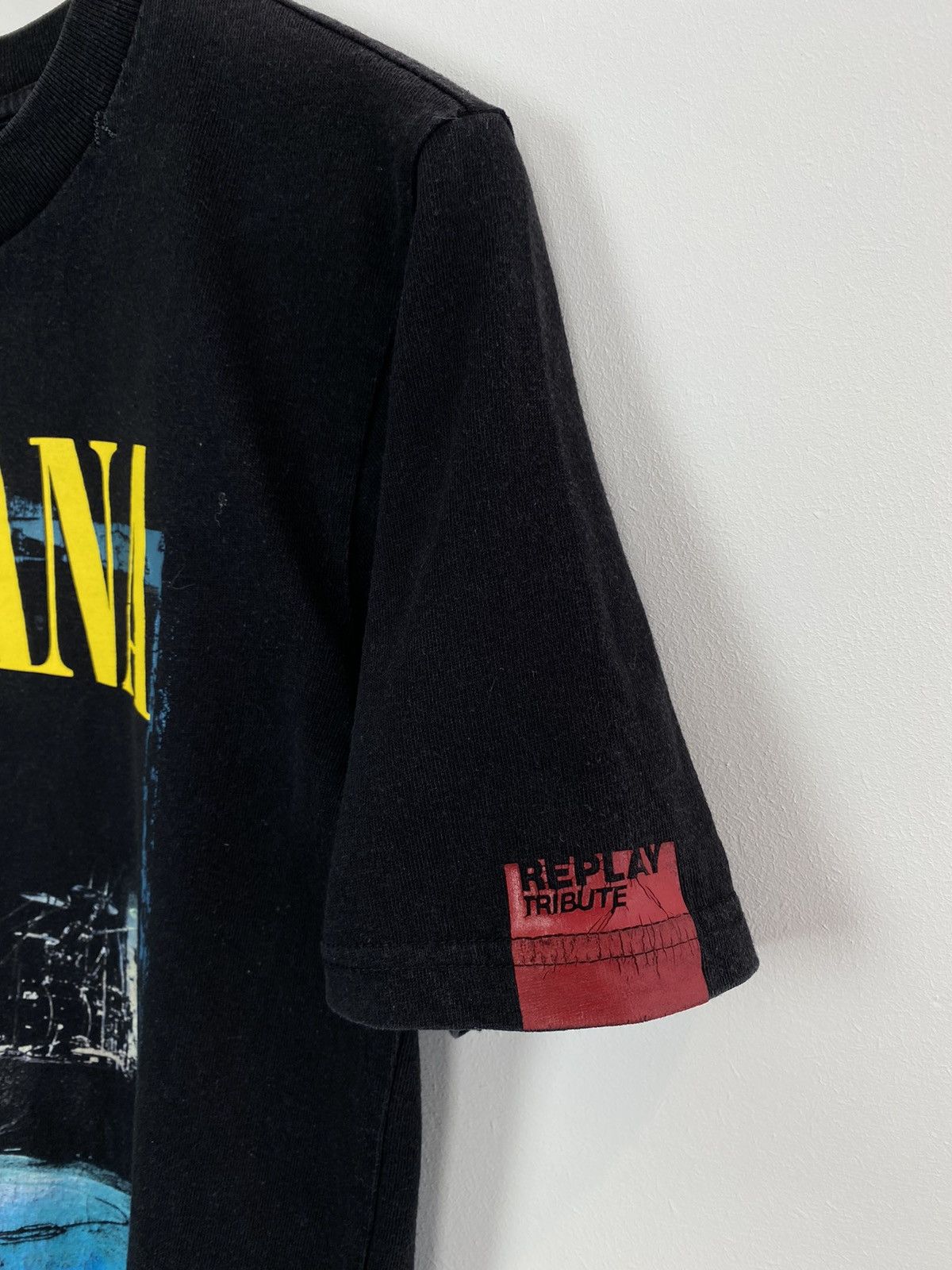 Nirvana × Replay Replay Nirvana Kurt Cobain Short Sleeve T-shirt Size S Black Size US S / EU 44-46 / 1 - 7 Thumbnail