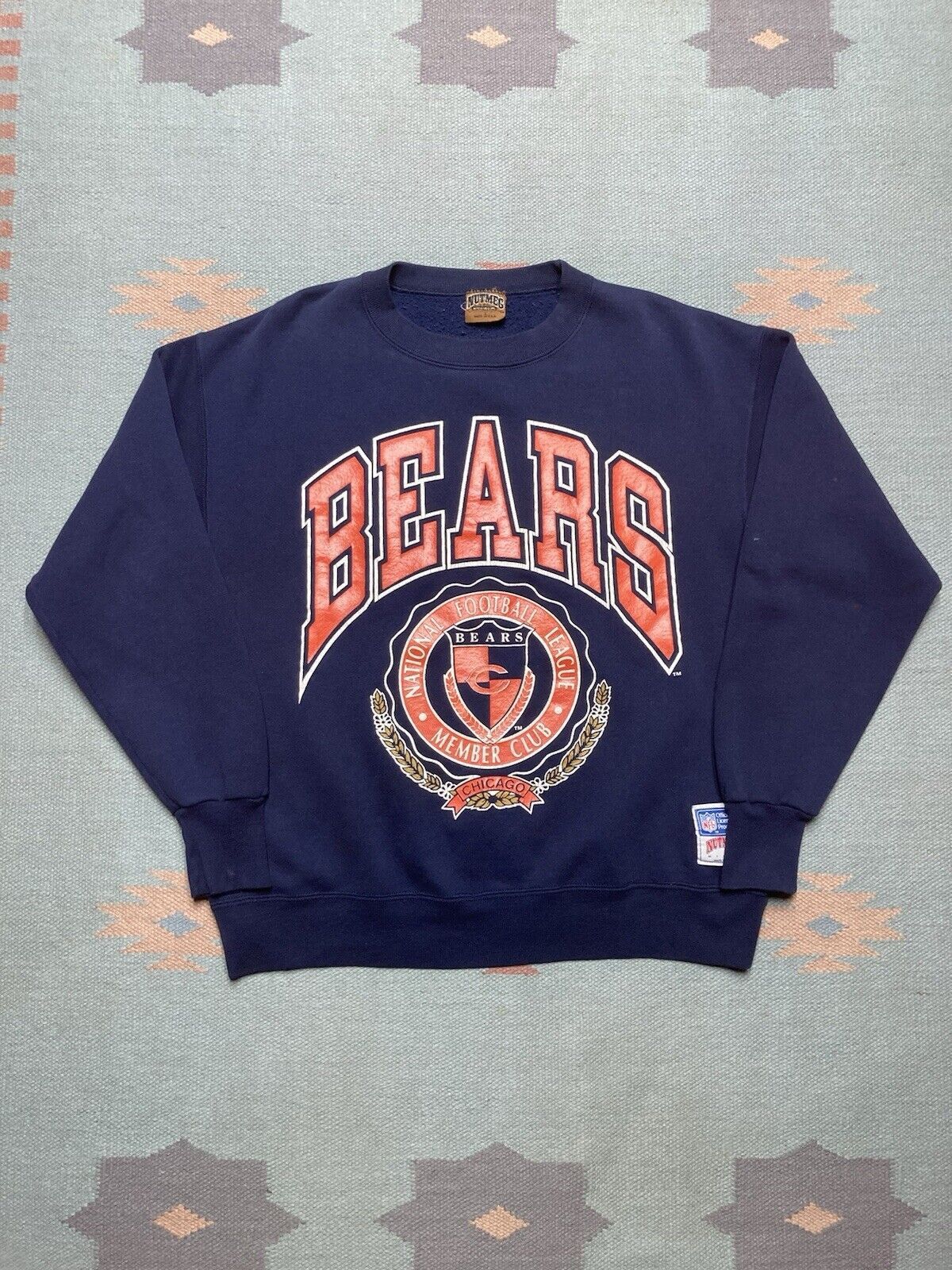 Vintage 1990s Nike Chicago Bears NFL Crewneck Sweatshirt Size offers XL