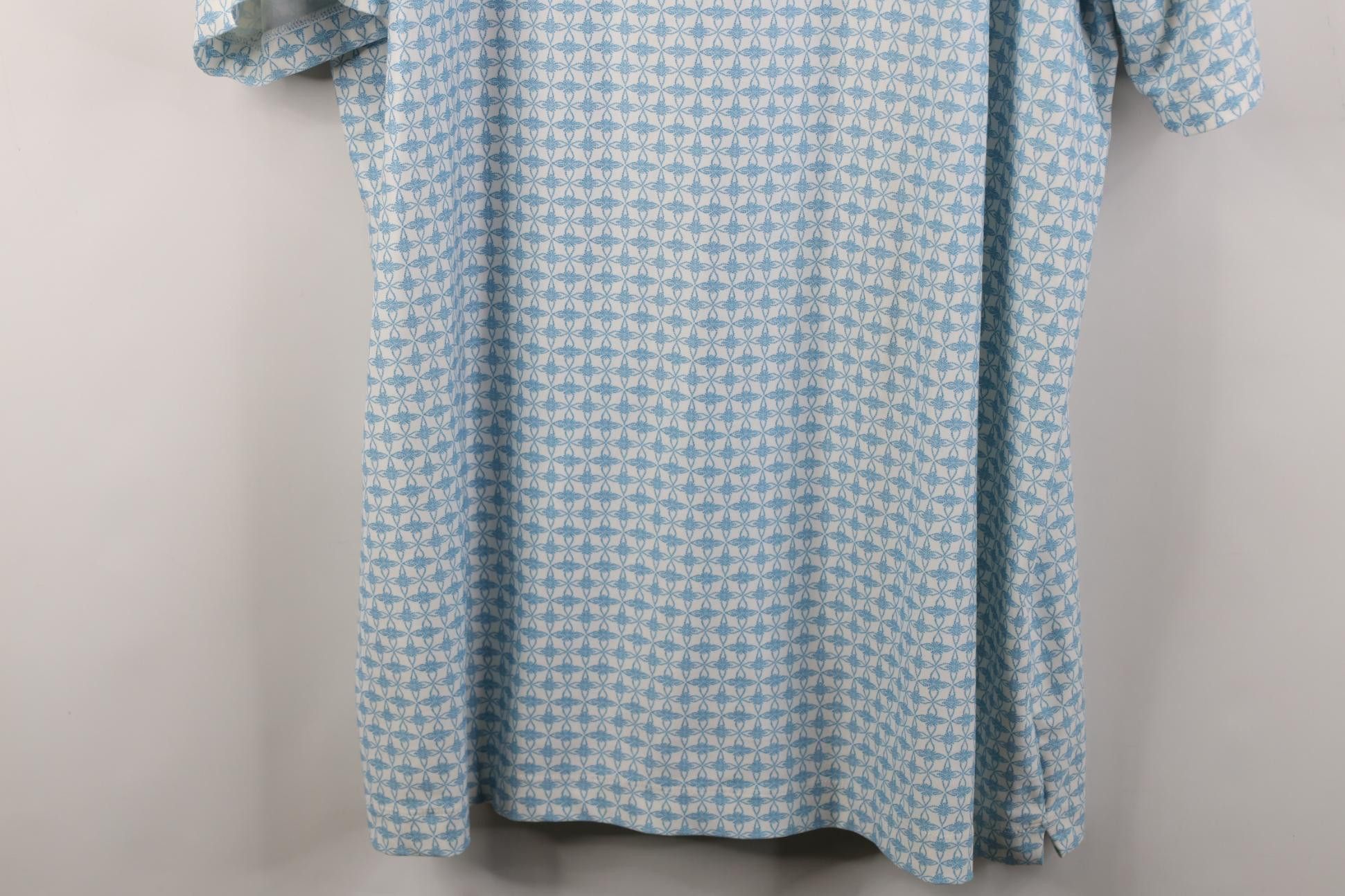 Nike Nike Golf Mini Swoosh Geometric Flower Knit Golfing Polo Size US XL / EU 56 / 4 - 12 Thumbnail