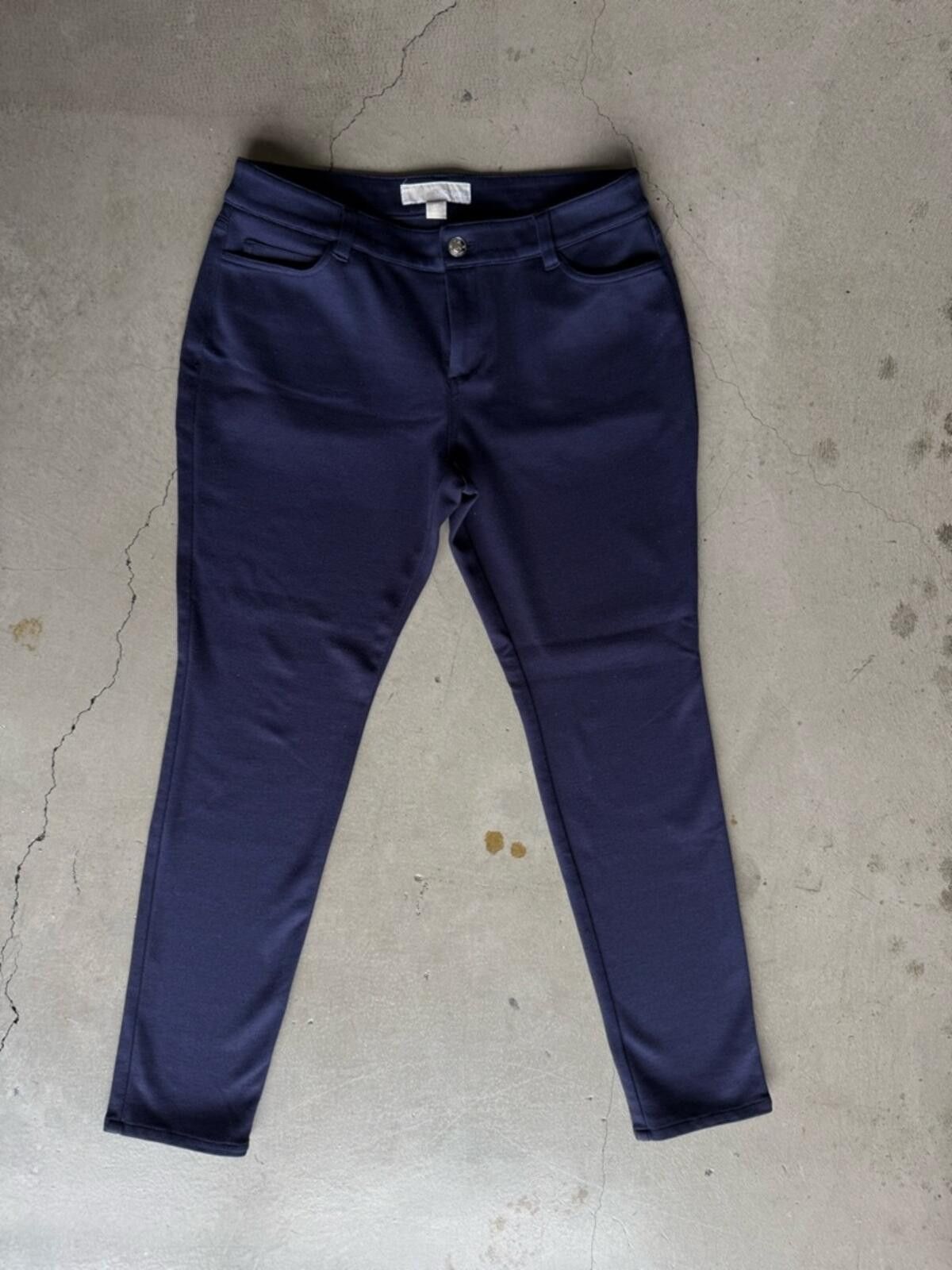 Michael Kors Michael Kors / Stretch Slim Pants / Navy Size 30" / US 8 / IT 44 - 1 Thumbnail