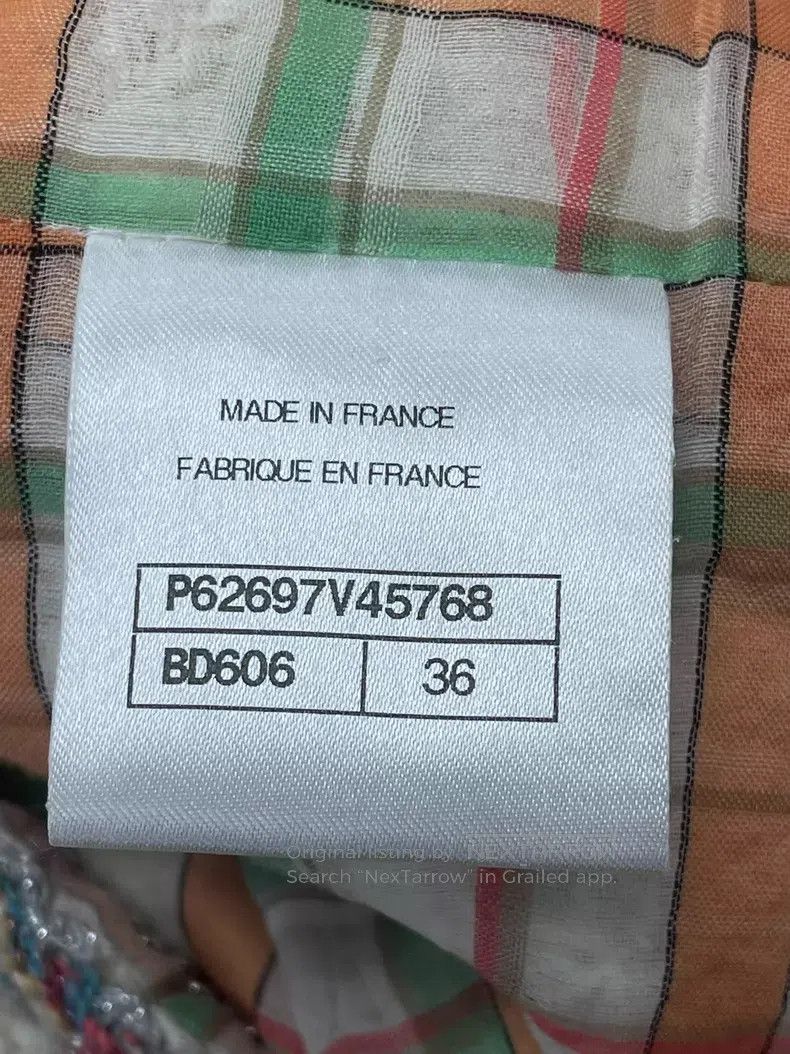 Chanel Chanel White tweed rolled-edged two-pocket jacket Size XS / US 0-2 / IT 36-38 - 5 Thumbnail