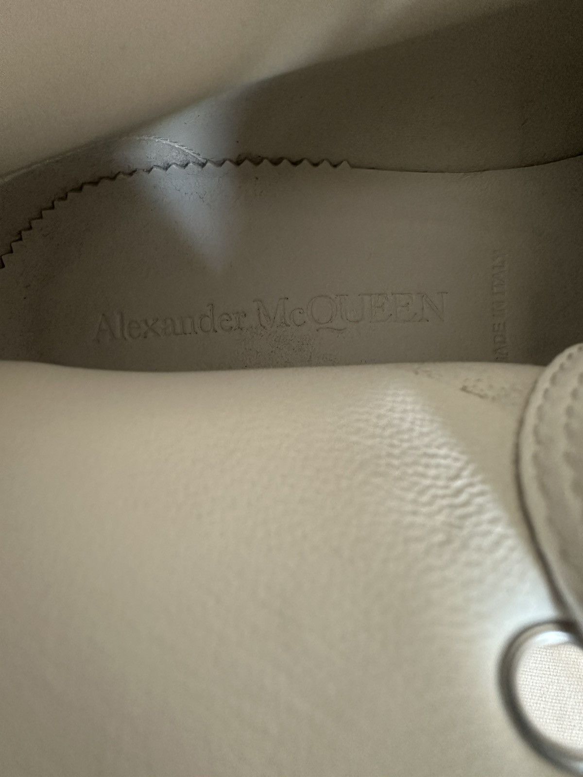 Alexander McQueen Tread Slick Sneakers White/Blue Size 41!