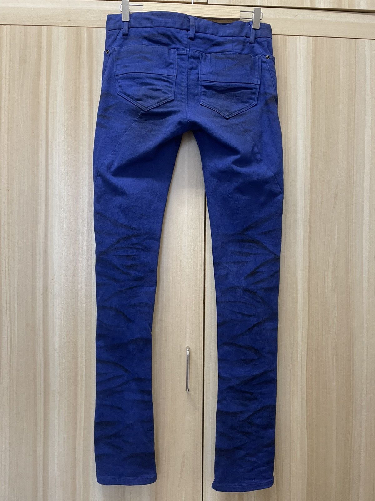 Japanese Brand Johnny Wolf Print Fadding Ankle Zipper Skinny Jeans Size US 30 / EU 46 - 5 Thumbnail