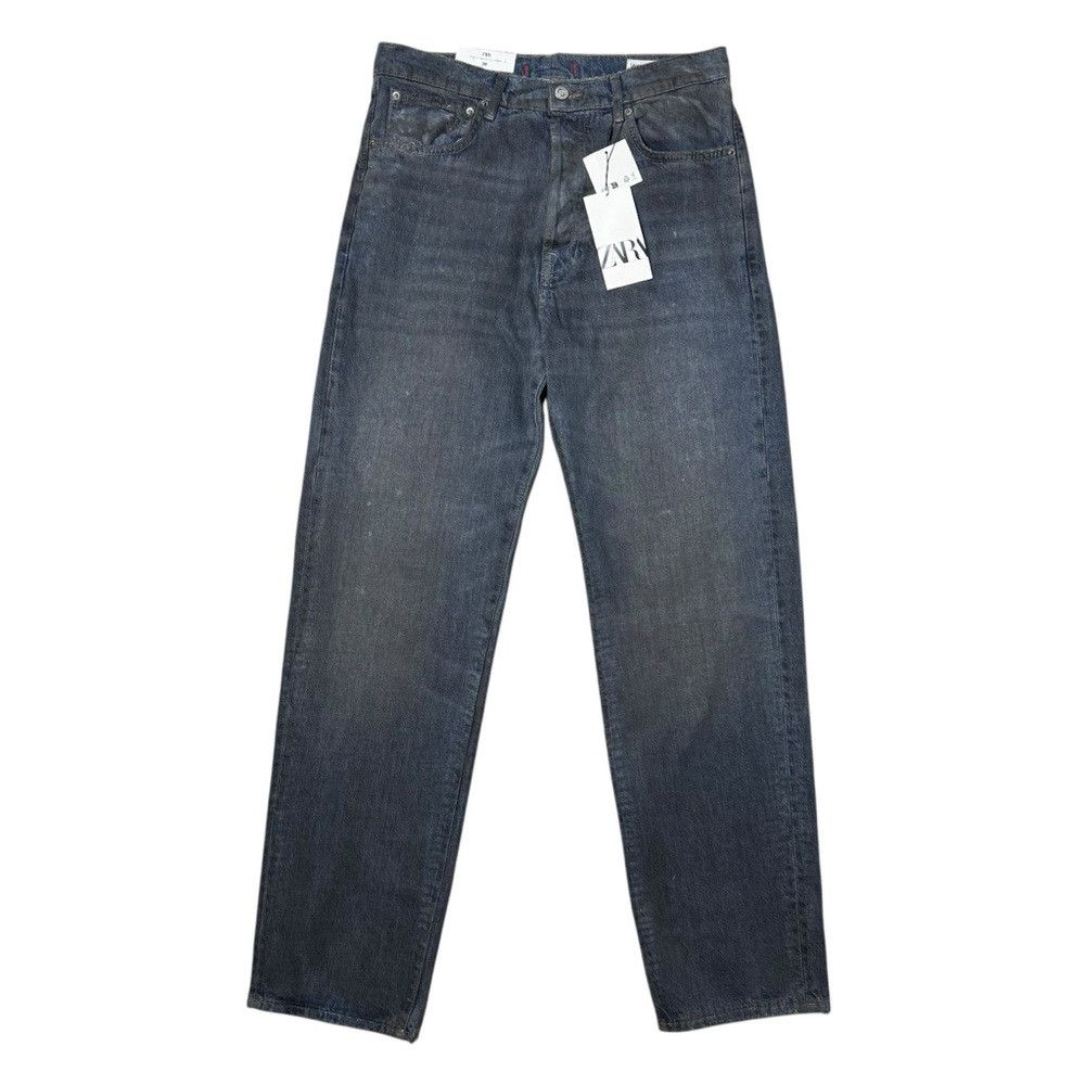 Zara NWT New Zara The Loose Fit Jeans In Distressed Resin Size 6 Size 28" / US 6 / IT 42 - 2 Thumbnail
