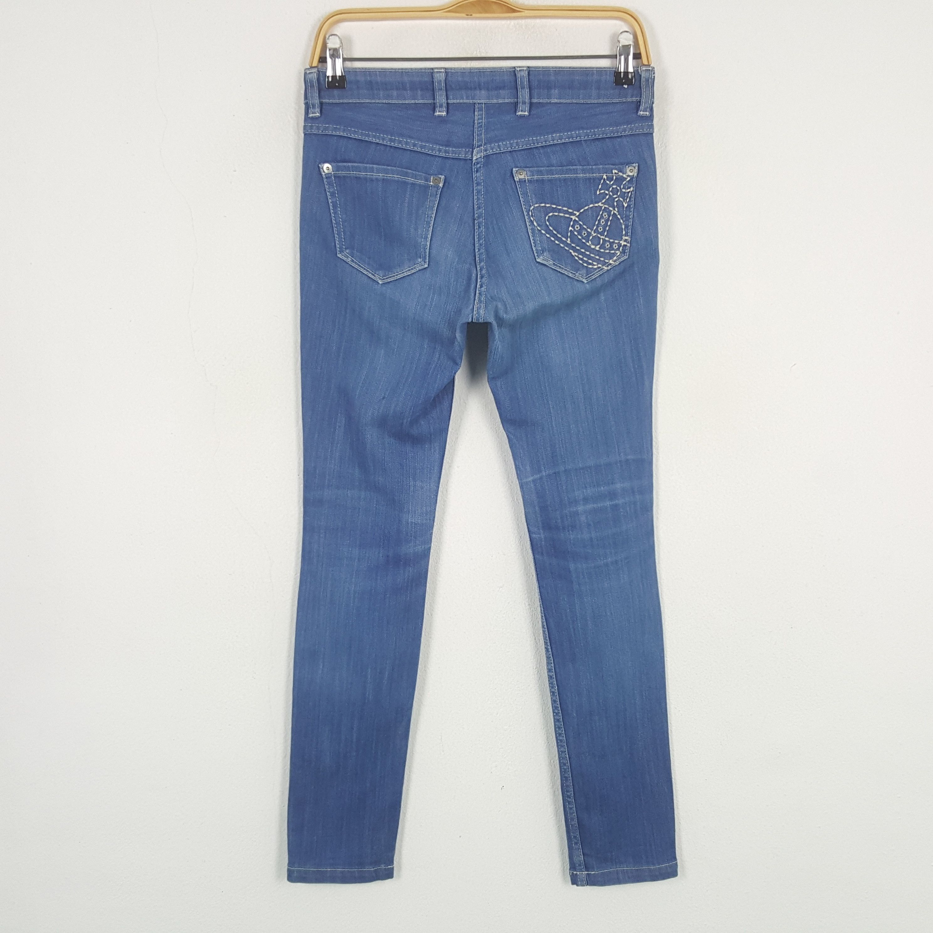 Vintage × Vivienne Westwood Vintage Vivienne Westwood Red Logo Label Slim Fit Jeans Size 29" - 4 Thumbnail