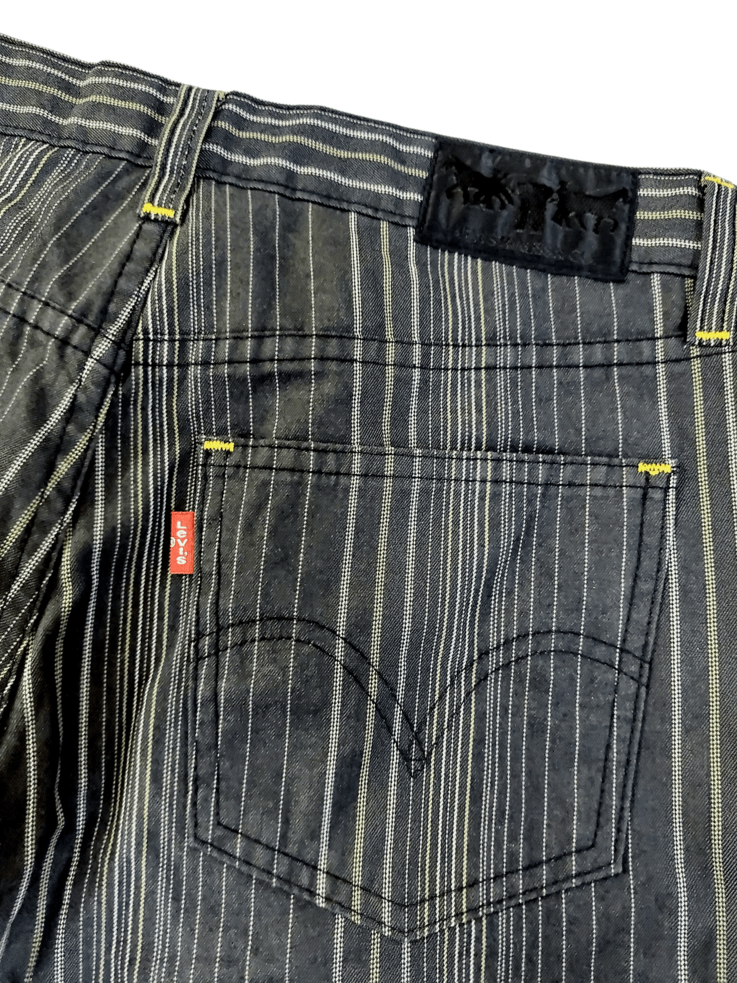 Levi's Levi's Premium Red Tag Line Stripes Sashiko Style Pants Size US 29 - 8 Thumbnail