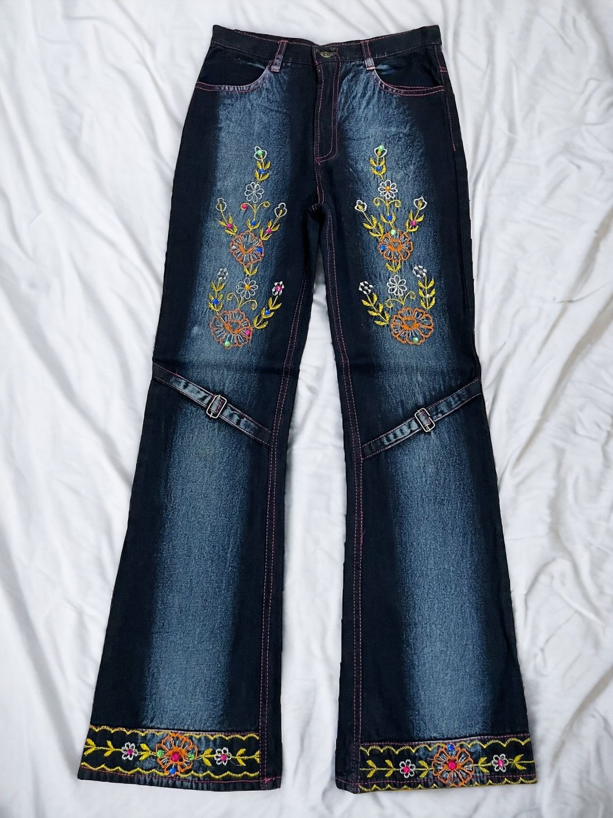 Designer × Frankie Shop Riobera Motive Frankie B Style Knee Bondage Flare Size US 26 / EU 42 - 1 Thumbnail
