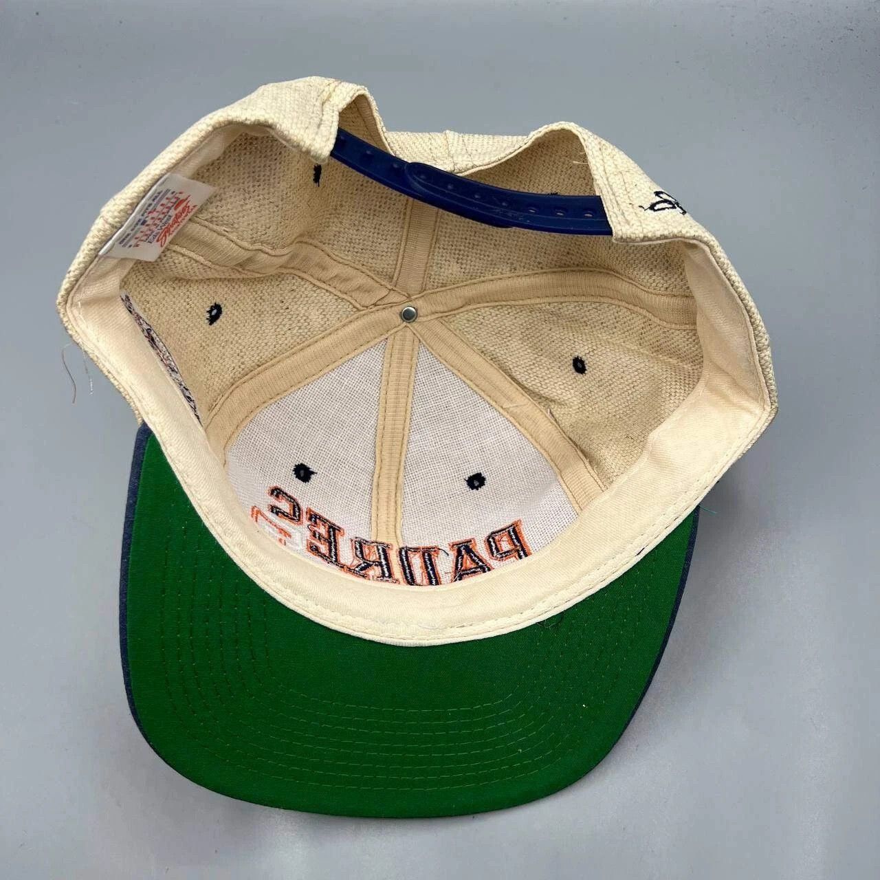 Signatures × Vintage San Diego Padres Hat Men Beige Blue Signatures Snap Back Size ONE SIZE - 2 Thumbnail