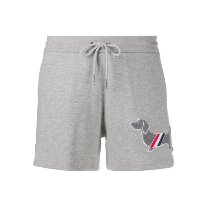 Thom Browne Thom Browne Gray Dog Embroidery Shorts for Women 0079 Size 42" / US 20 - 1 Thumbnail