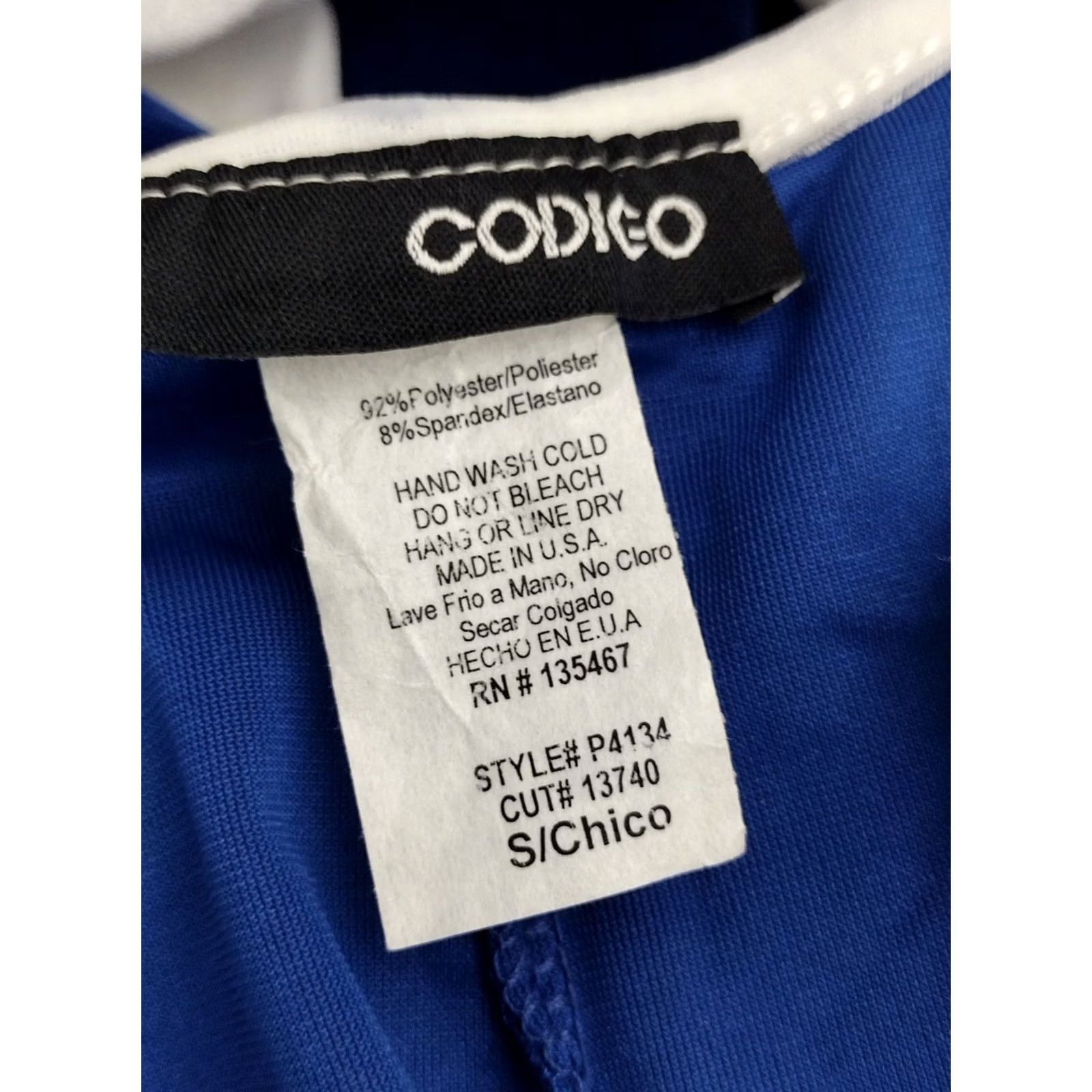Vintage Codigo Women's Yoga Sleeveless Tight 1/4 Zip Round Neck Blue Jumpsuit Size S Size 28" / US 6 / IT 42 - 5 Thumbnail