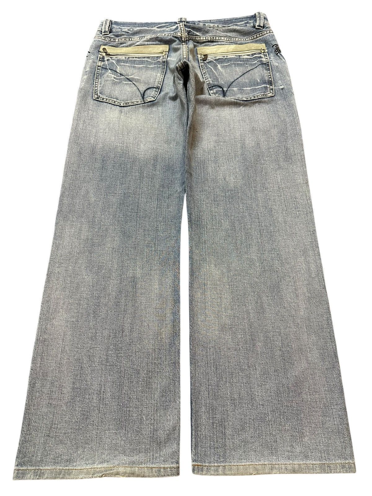 Hysteric Glamour Vintage Japanese Brand Blue Faded Wash Style Baggy Jeans Size US 34 / EU 50 - 2 Thumbnail