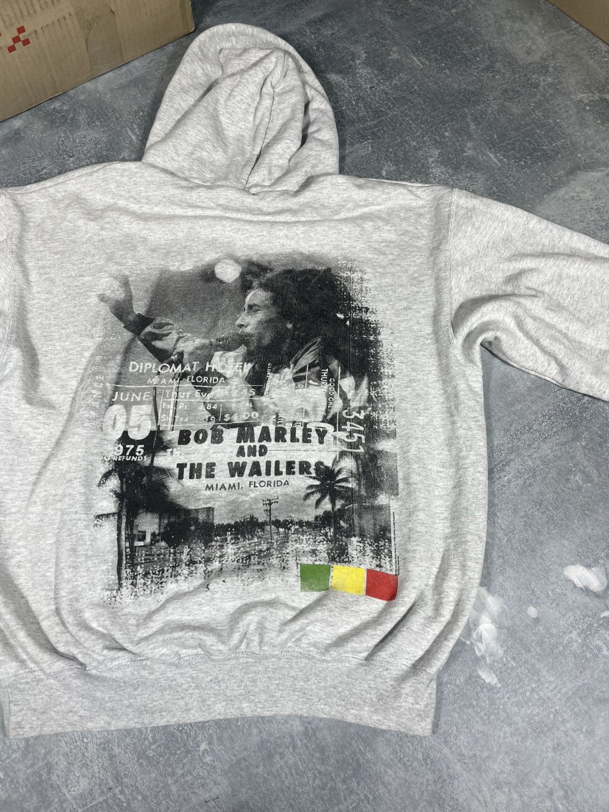 Bob Marley boxy fit hoody big logo Bob Marley Fruit The Loom hoodie Size US L / EU 52-54 / 3 - 3 Thumbnail