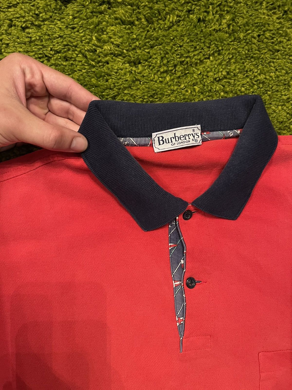 Burberry × Designer × Vintage Burberry’s 90s vintage polo t-shirt Size US M / EU 48-50 / 2 - 3 Thumbnail