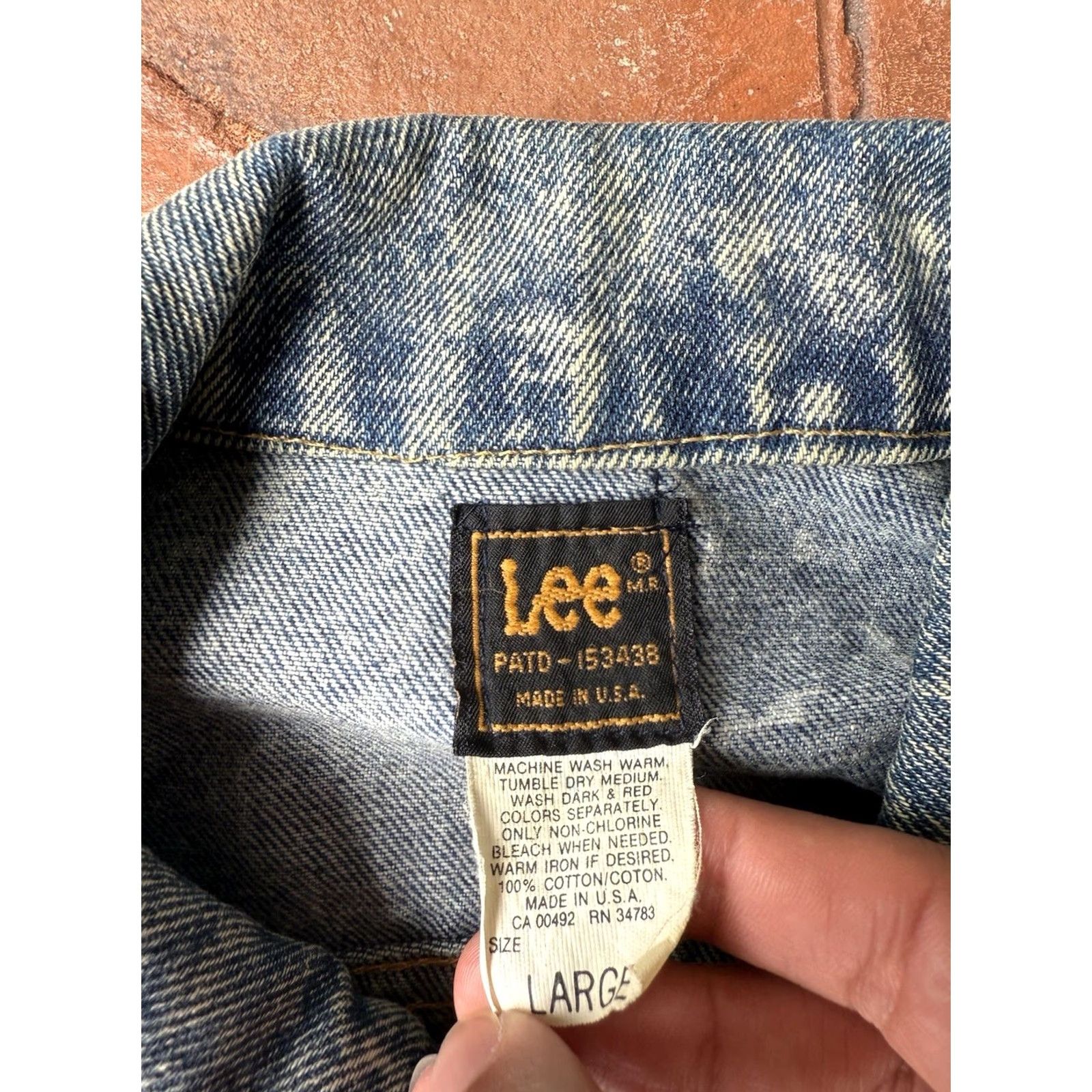 Lee VINTAGE Lee Riders Denim Jean Trucker Jacket Large USA Made Size US 33 - 2 Thumbnail