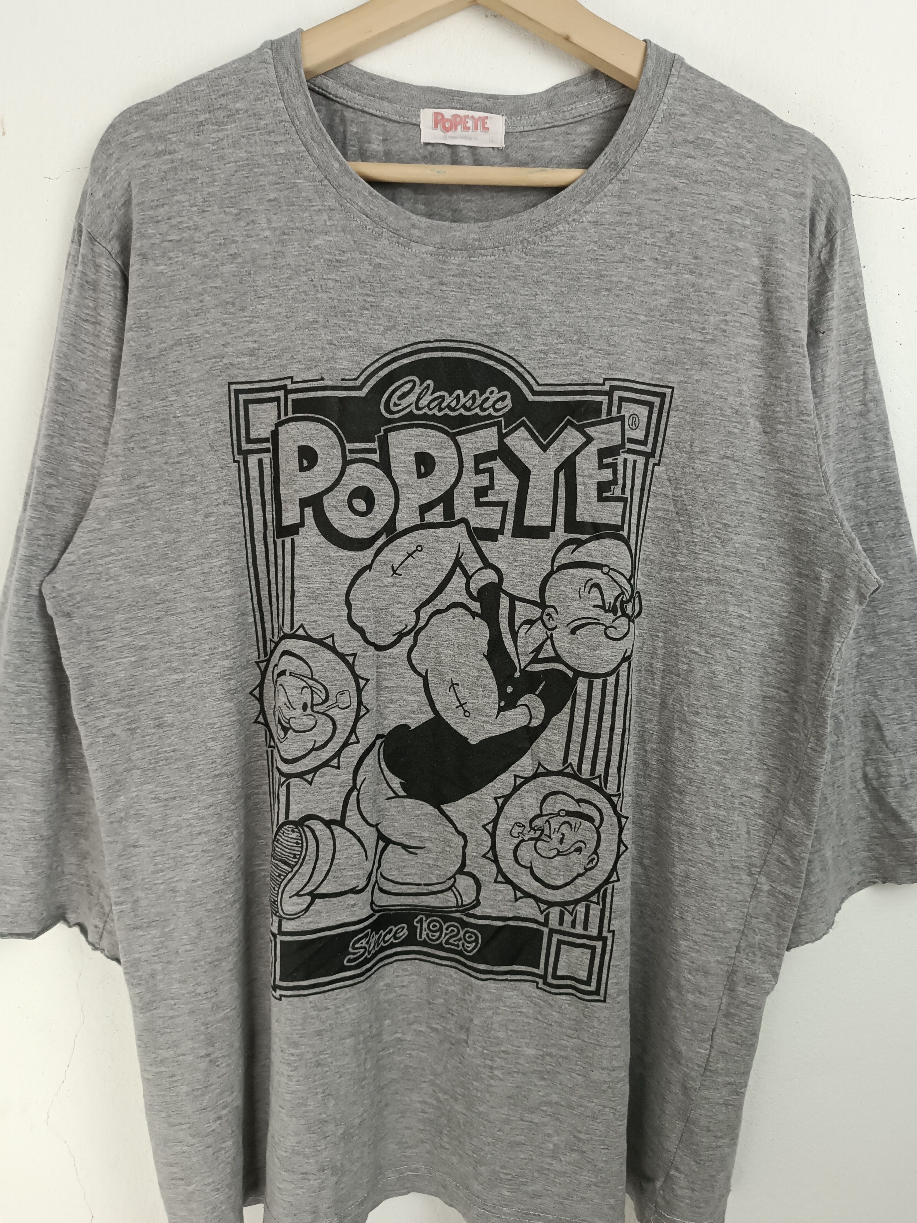 Cartoon Network VINTAGE POPEYE THE SAILOR MAN 3Q CUT TEE Size US L / EU 52-54 / 3 - 7 Thumbnail