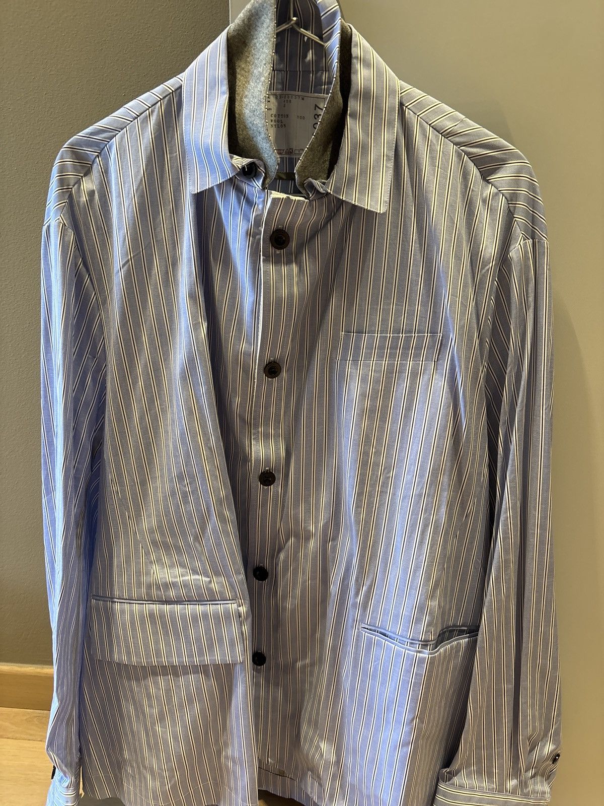 Sacai Sacai Thomas mason blazer shirt Size US M / EU 48-50 / 2 - 1 Thumbnail
