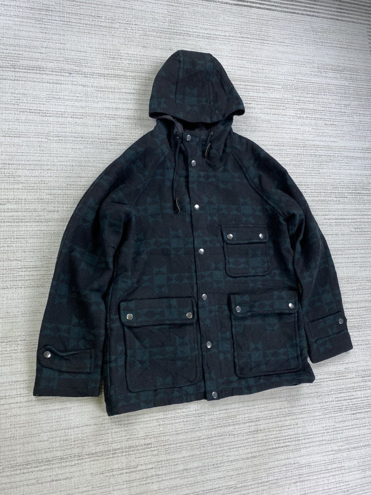Hysteric Glamour 🔥Back Number Navajo Full Printed Wool Hoodie Jacket Size US M / EU 48-50 / 2 - 3 Thumbnail
