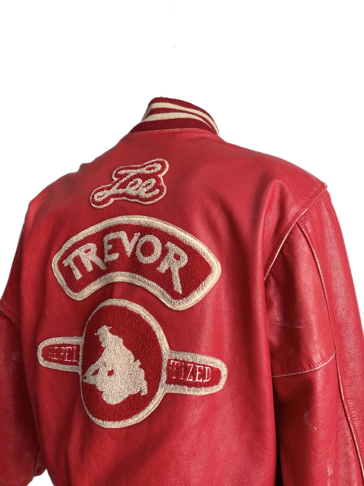 Lee Vintage retro leather lee storm rider Trevor varsity jacket Size US M / EU 48-50 / 2 - 9 Thumbnail