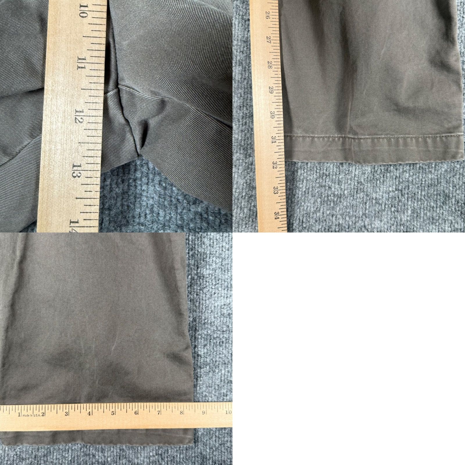 Vintage Bass Khakis Pants Mens 34x32 Chino Casual Workwear Flat Front Cotton Brown Khaki Trousers Bag? No, include Bass first. Size US 34 / EU 50 - 8 Thumbnail
