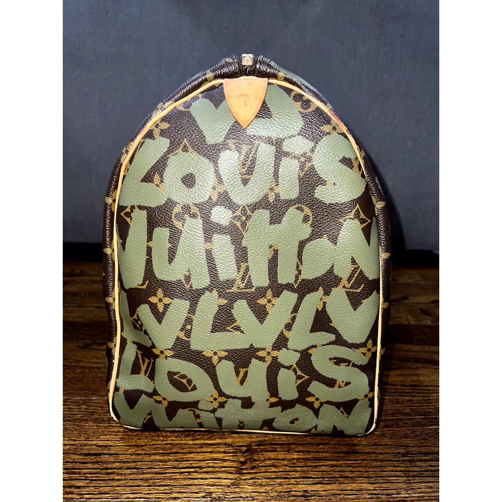Louis Vuitton Louis Vuitton Keepall Dark Green Weekend Travel Bag Size ONE SIZE - 9 Thumbnail