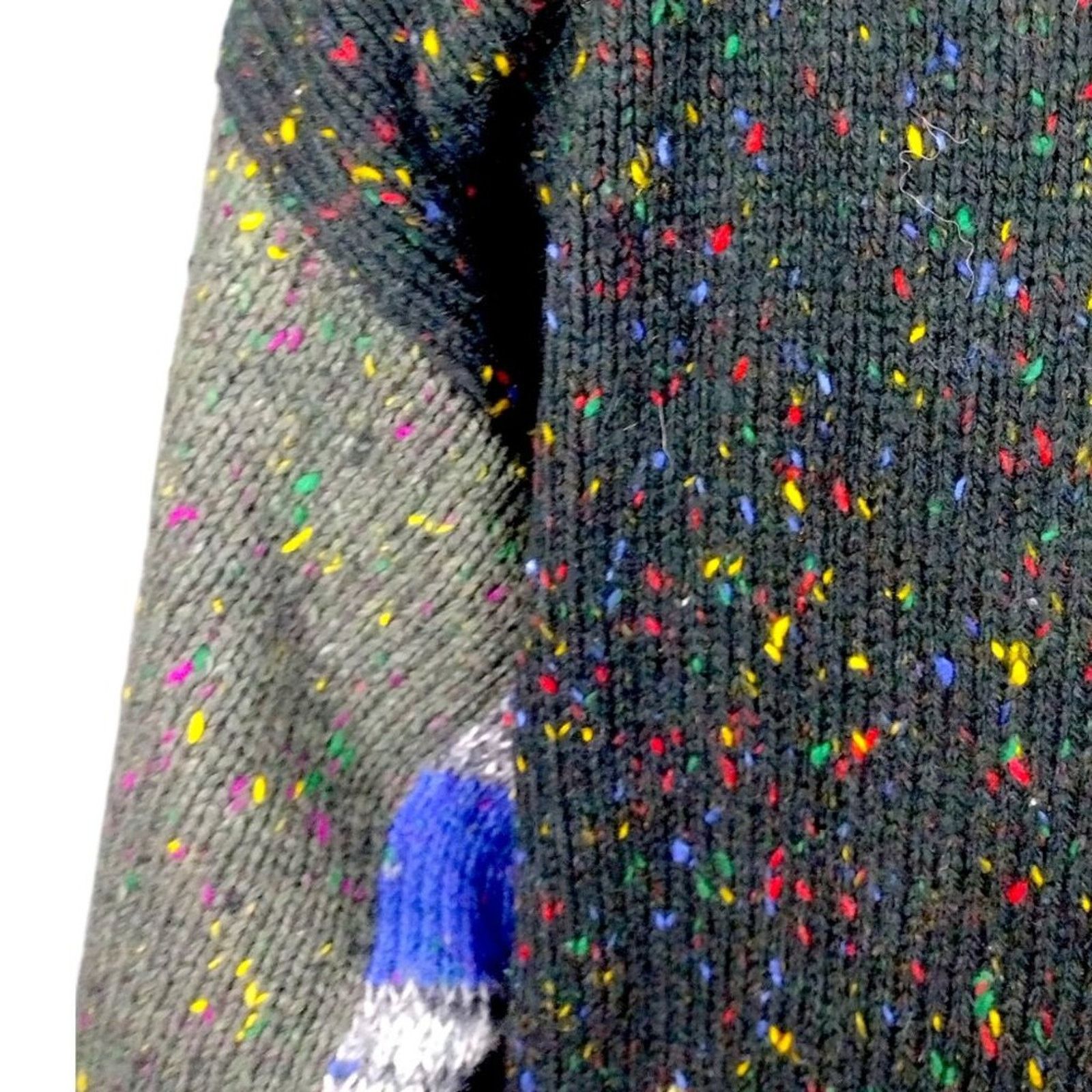 Vintage VTG 90s Chunky Asian Character Sweater by Counterparts Size M / US 6-8 / IT 42-44 - 13 Thumbnail