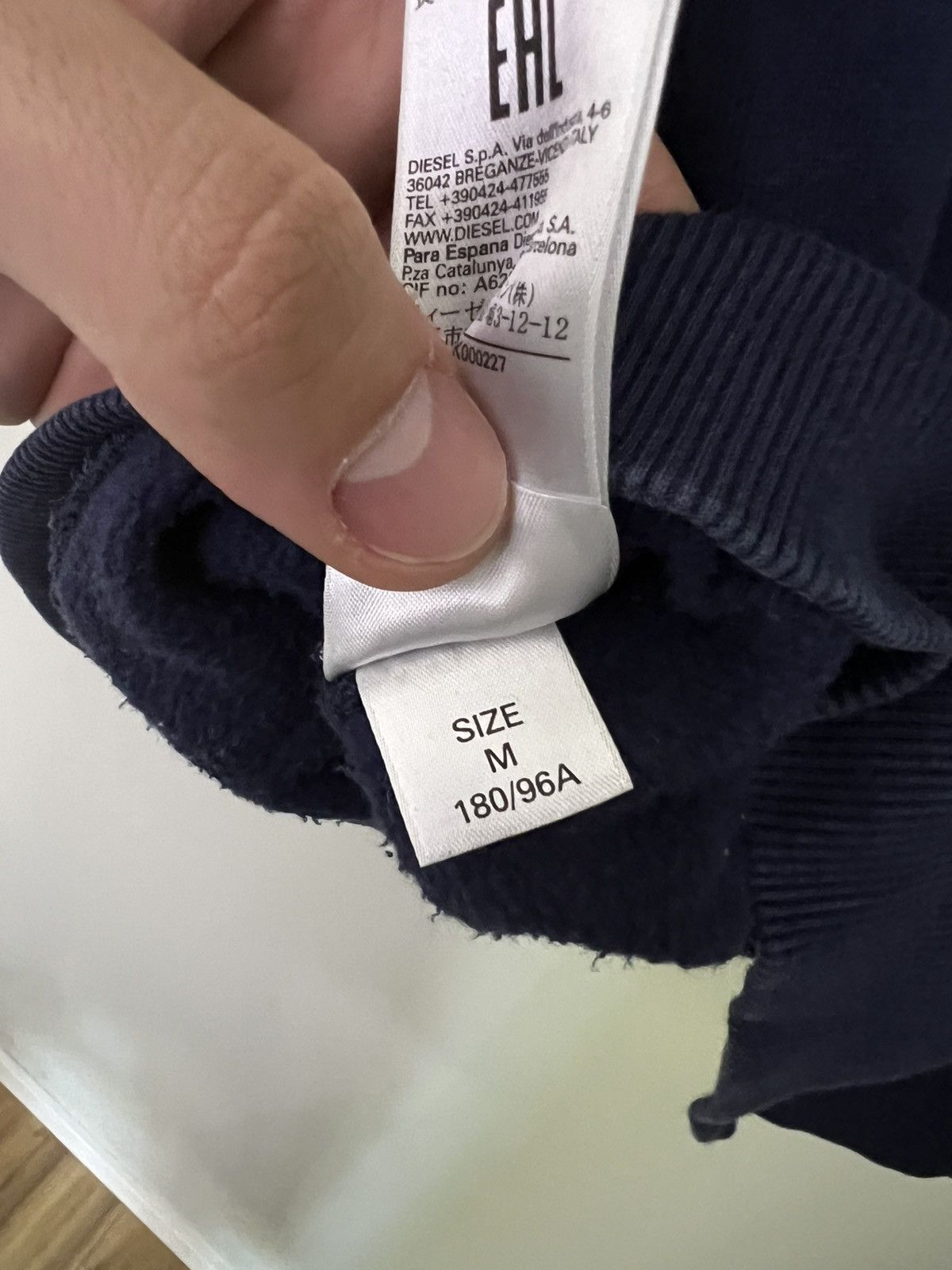 Diesel Diesel Men’s Hoodie Sweatshirt Hoodie In Navy with Big Logo Size US M / EU 48-50 / 2 - 4 Thumbnail