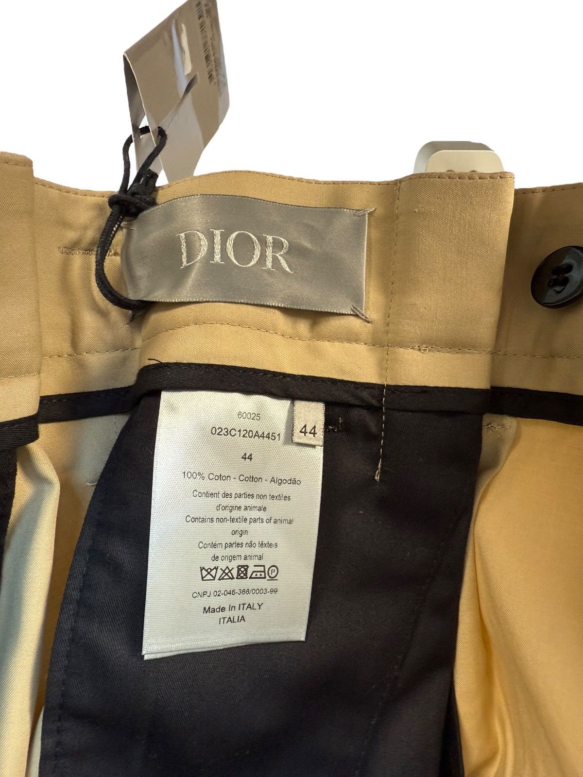 Dior Dior Pleated Trousers in Khaki Size US 30 / EU 46 - 4 Thumbnail