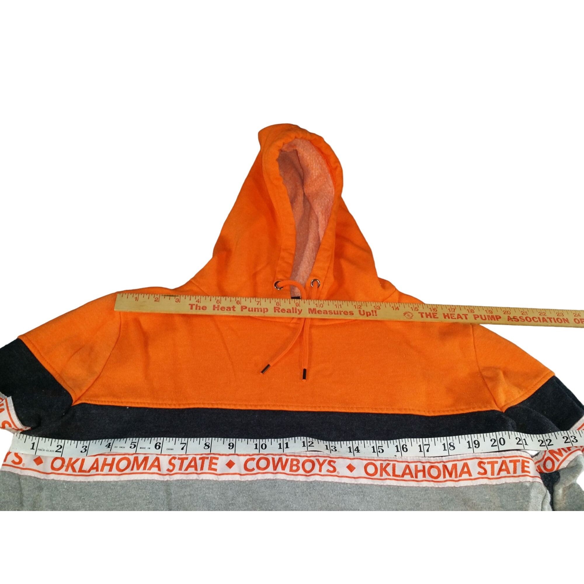 Colosseum Athletics Oklahoma State Cowboys Hoodie Women Sz L Heathered Gray Oran Size L / US 10 / IT 46 - 4 Thumbnail
