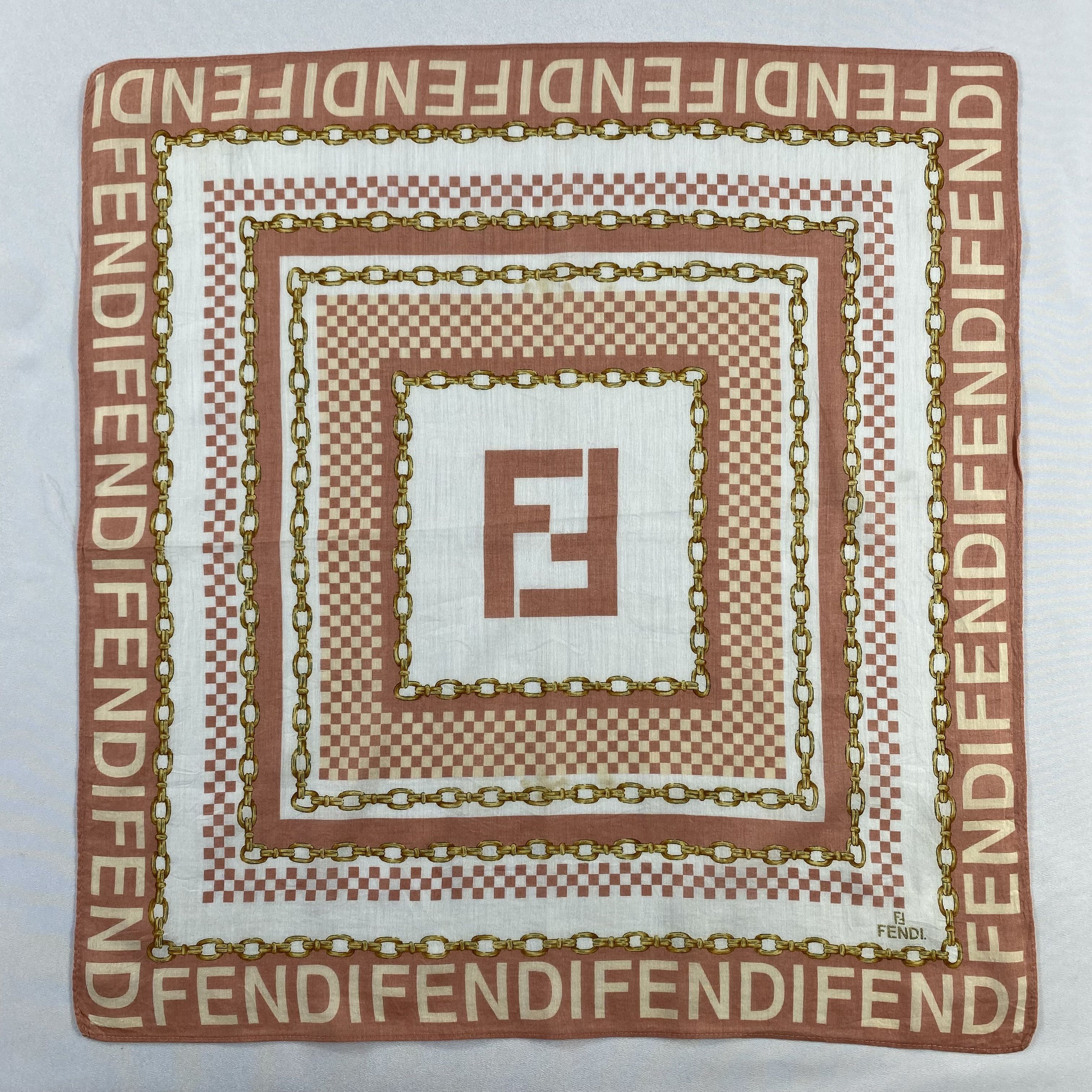 Vintage Fendi Handkerchief / Neckerchief / Bandana-P842 Size ONE SIZE - 1 Thumbnail