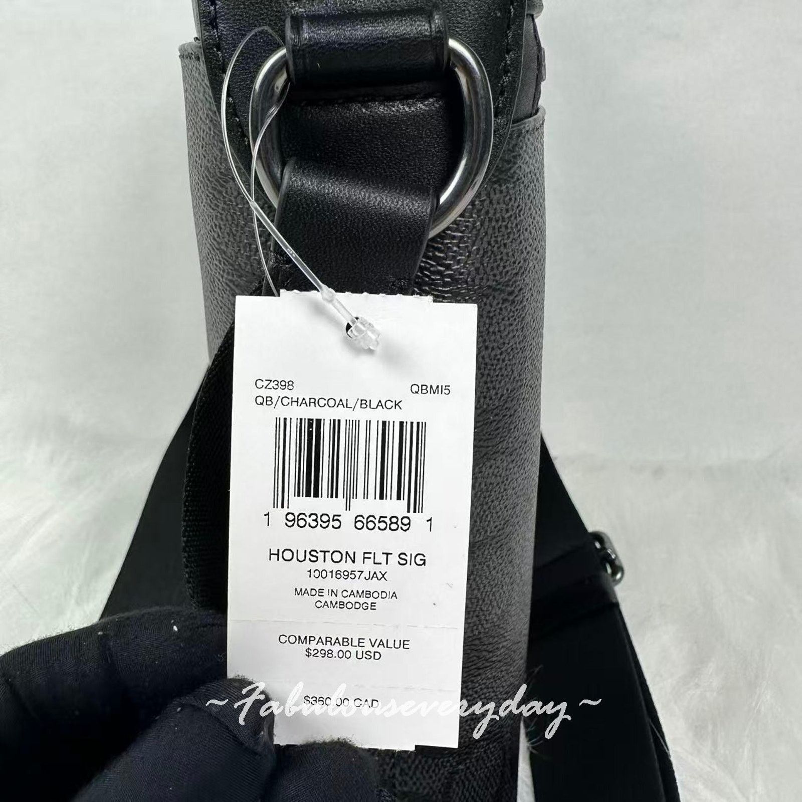 Coach Coach Men's Houston Flight Bag Sig Canvas/Black CZ398 NWT Size ONE SIZE - 6 Thumbnail