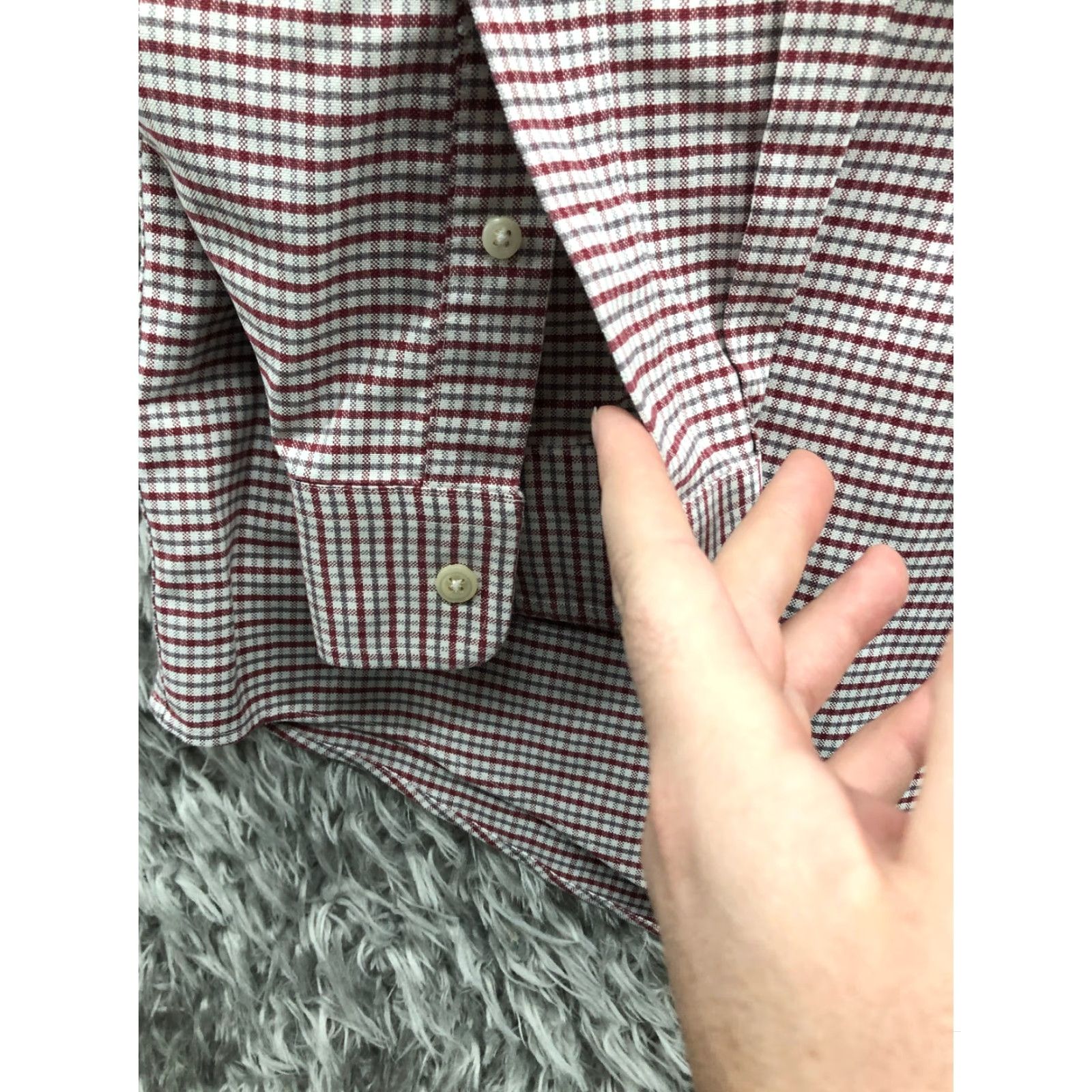Vintage L.L. Bean Shirt Mens Red Plaid Long Sleeve Button-Down Collar Size 16 32 Regular Shirt Vintage? No Size US L / EU 52-54 / 3 - 2 Thumbnail