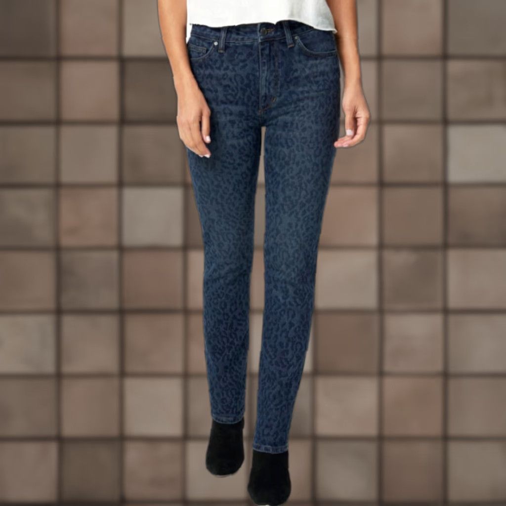 Vintage Joe's Jeans Womens Cheetah The Milla Slim Straight Jeans Size 28 Size 28" / US 6 / IT 42 - 1 Thumbnail